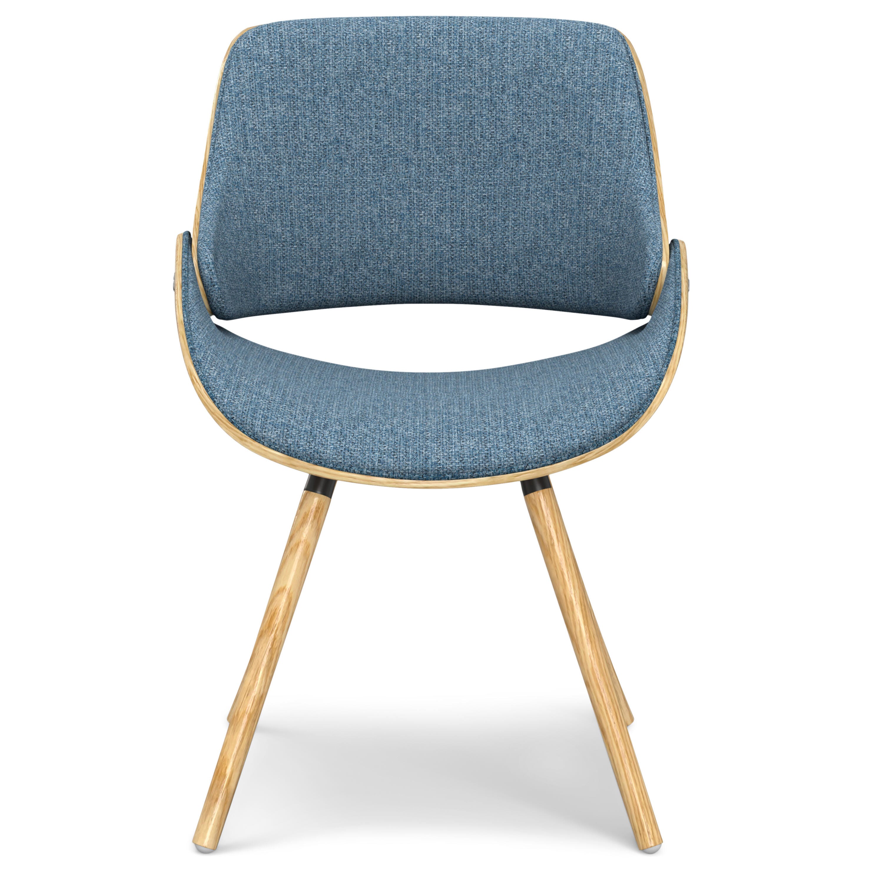 Simpli Home Malden Dining Chair with Hard Back, Denim Blue, large