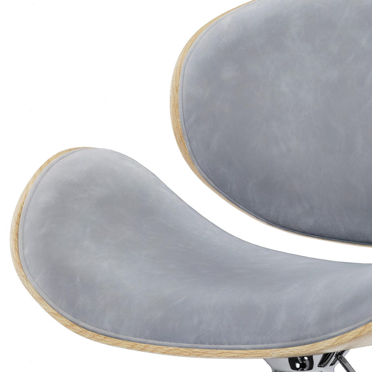 Simpli Home Marana Adjustable Swivel Bar Stool, Stone Gray, large