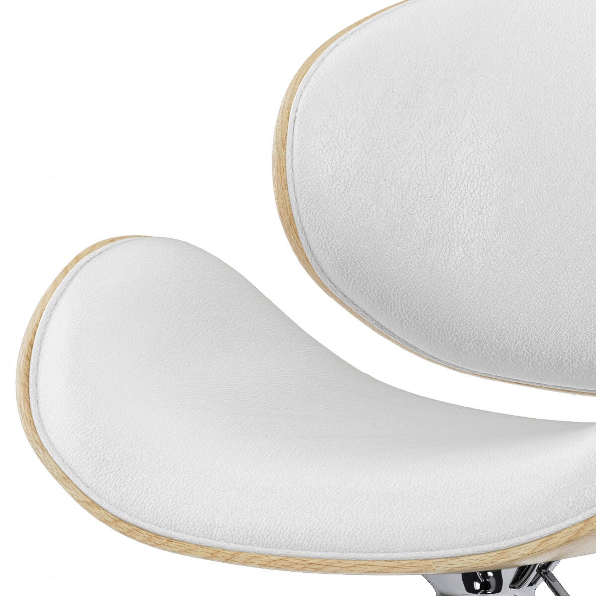 Simpli Home Marana Adjustable Swivel Bar Stool, White, large