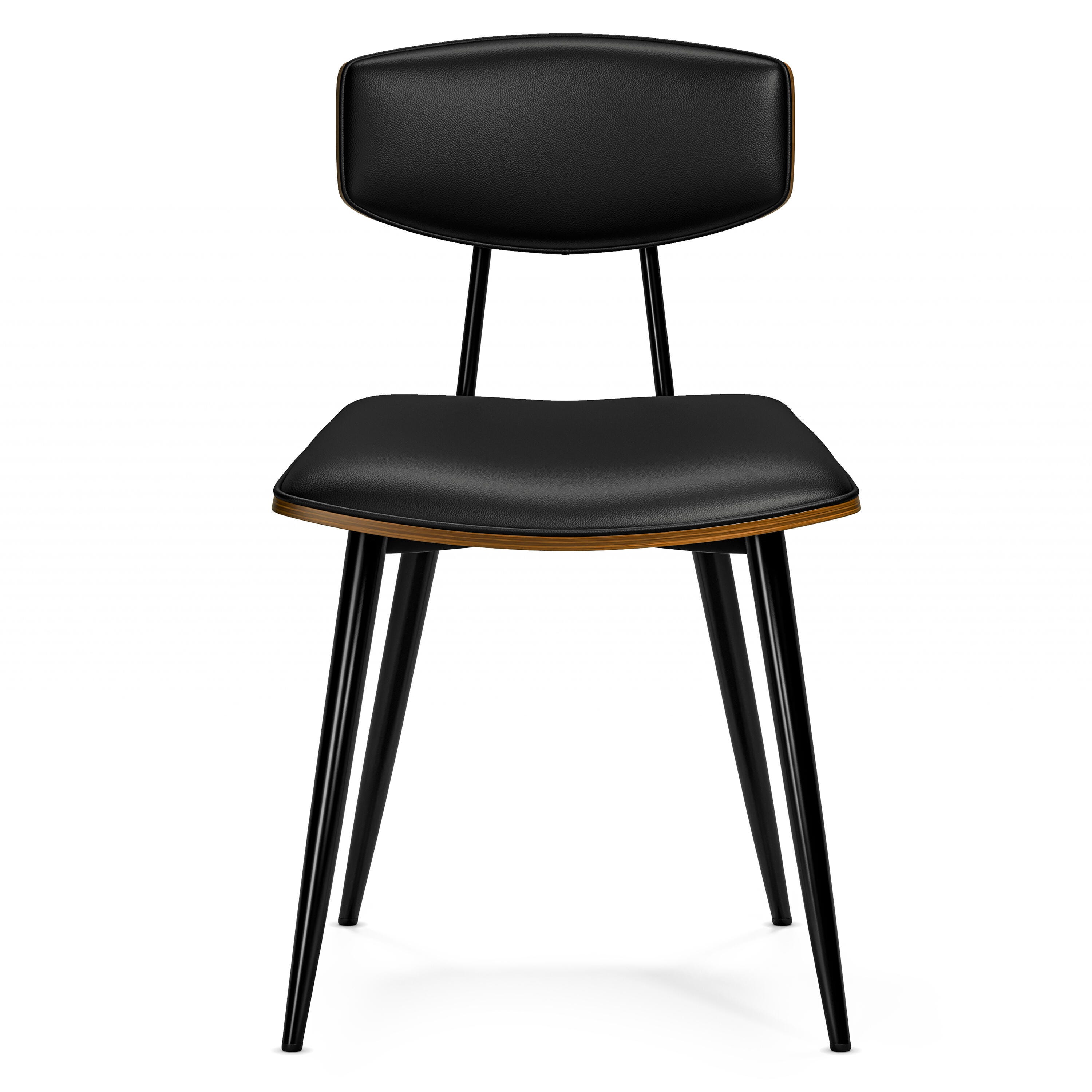Simpli Home Mavis Dining Chair ( Set of 2 ), Black, large