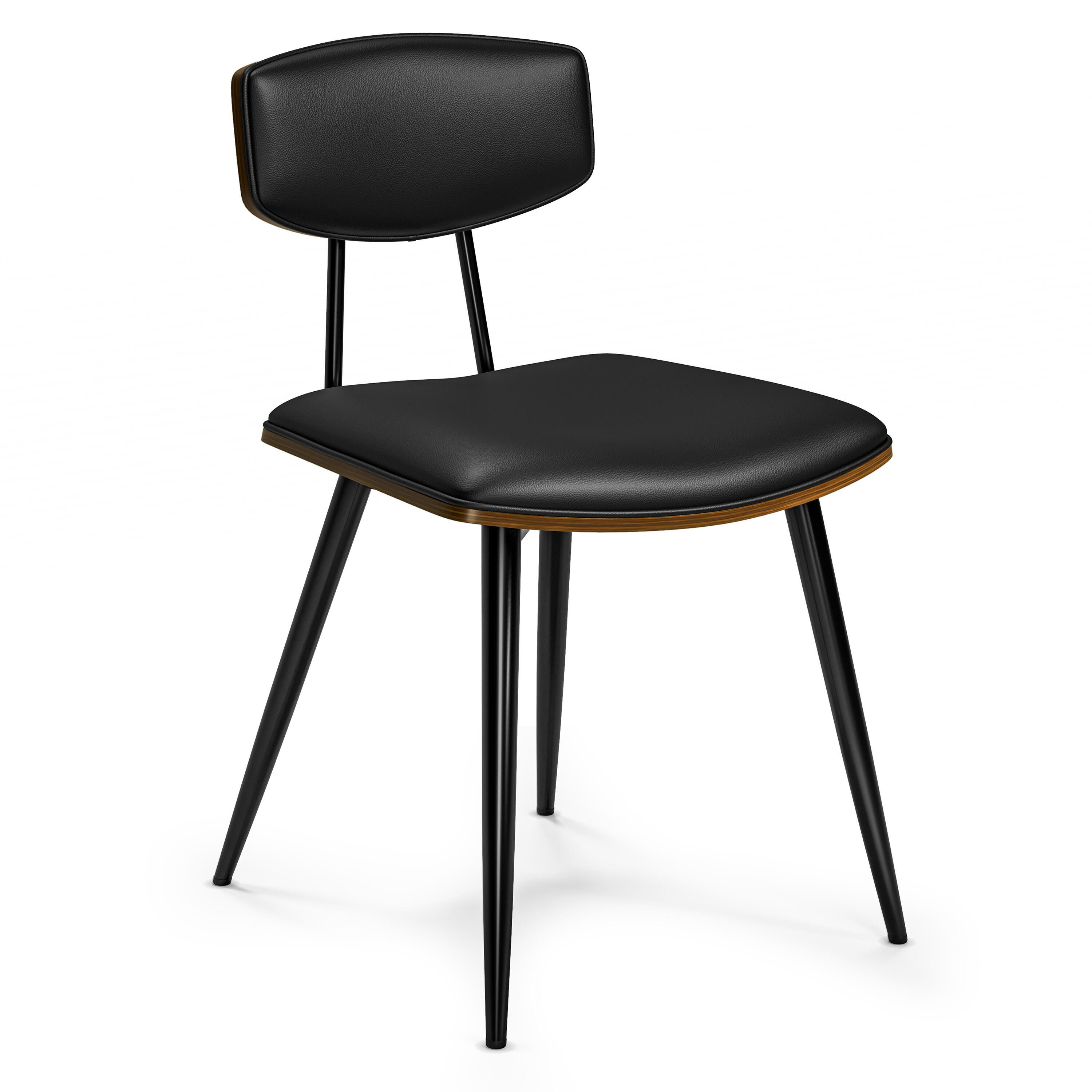 Simpli Home Mavis Dining Chair ( Set of 2 ), Black, large