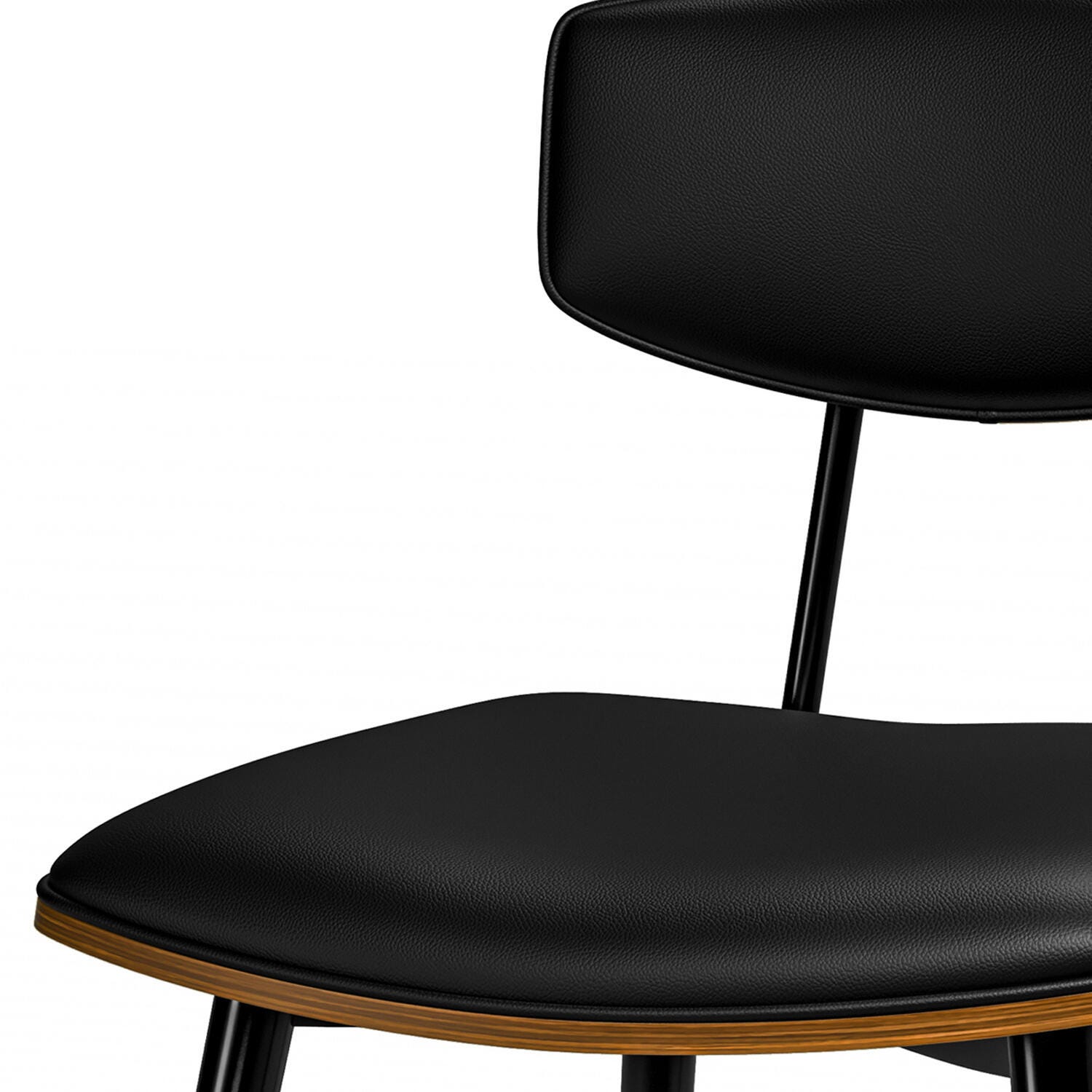Simpli Home Mavis Dining Chair ( Set of 2 ), Black, large
