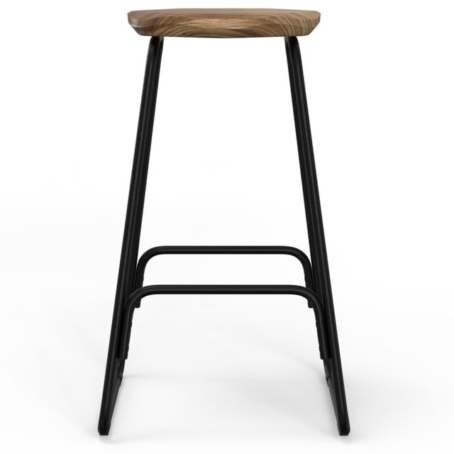 Simpli Home Orson Saddle Counter Height Bar Stool (Set of 2)