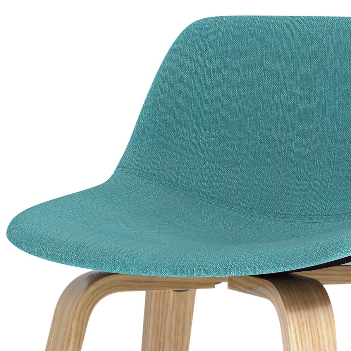 Simpli Home Randolph Counter Height Bar Stool (Set of 2), Aqua Blue, large