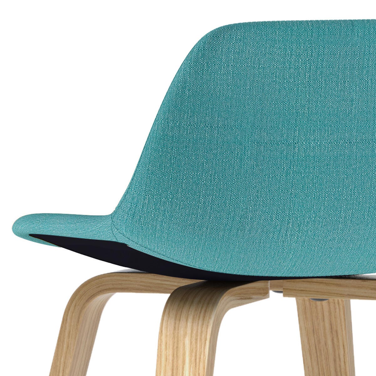 Simpli Home Randolph Counter Height Bar Stool (Set of 2), Aqua Blue, large