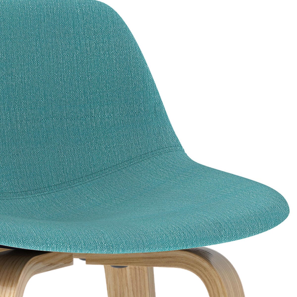 Simpli Home Randolph Counter Height Bar Stool (Set of 2), Aqua Blue, large