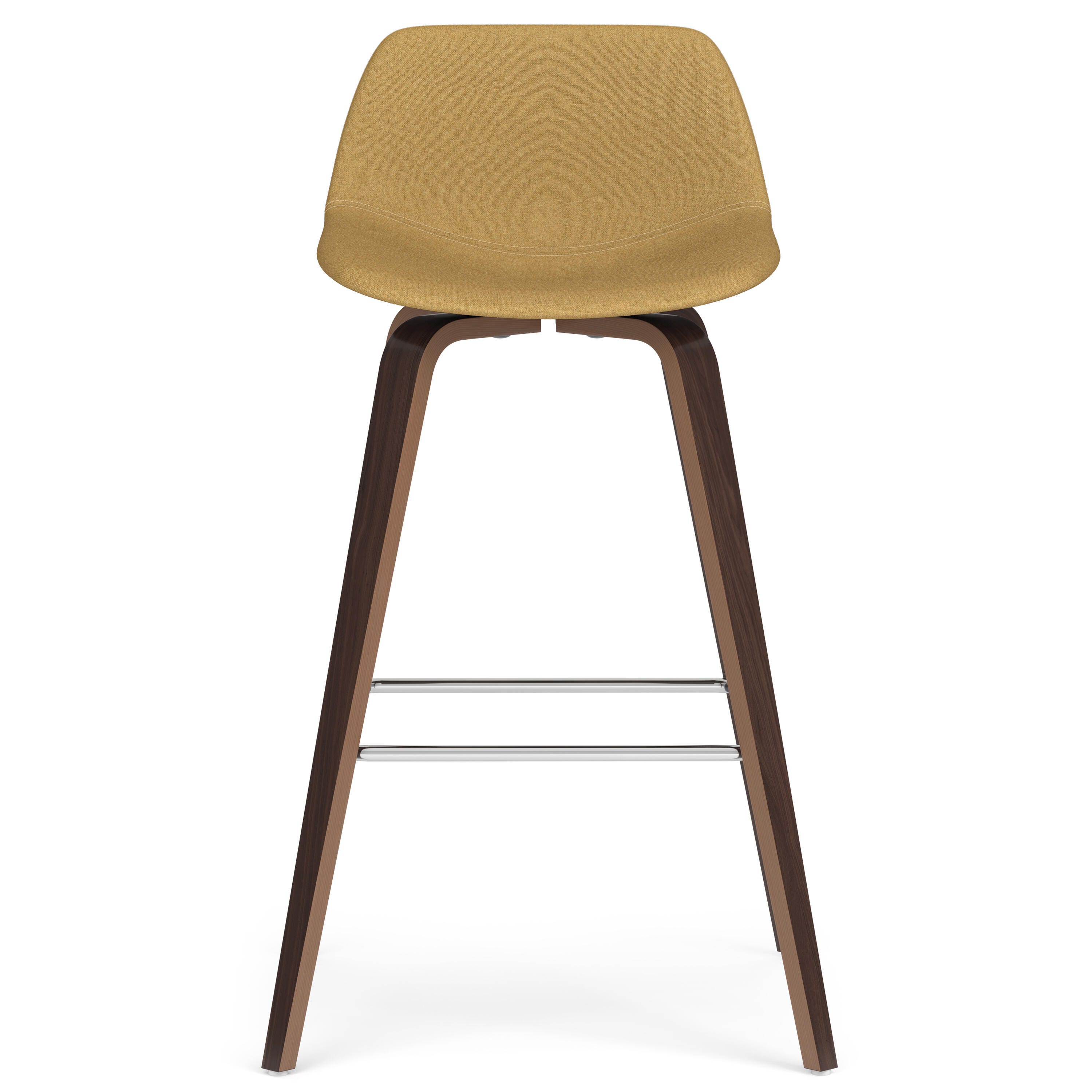 Simpli Home Randolph Counter Height Bar Stool (Set of 2), Dijon Yellow, large