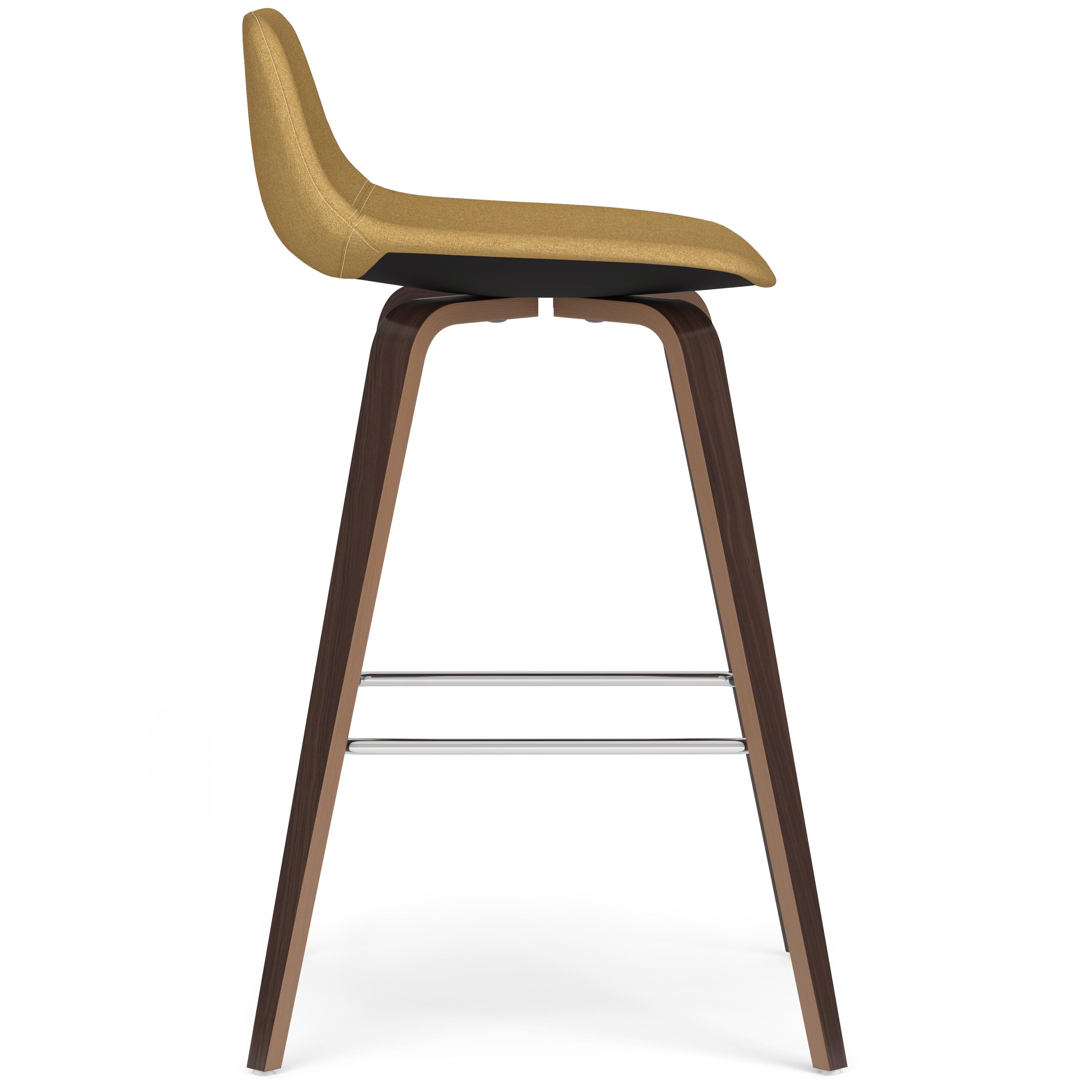 Simpli Home Randolph Counter Height Bar Stool (Set of 2), Dijon Yellow, large