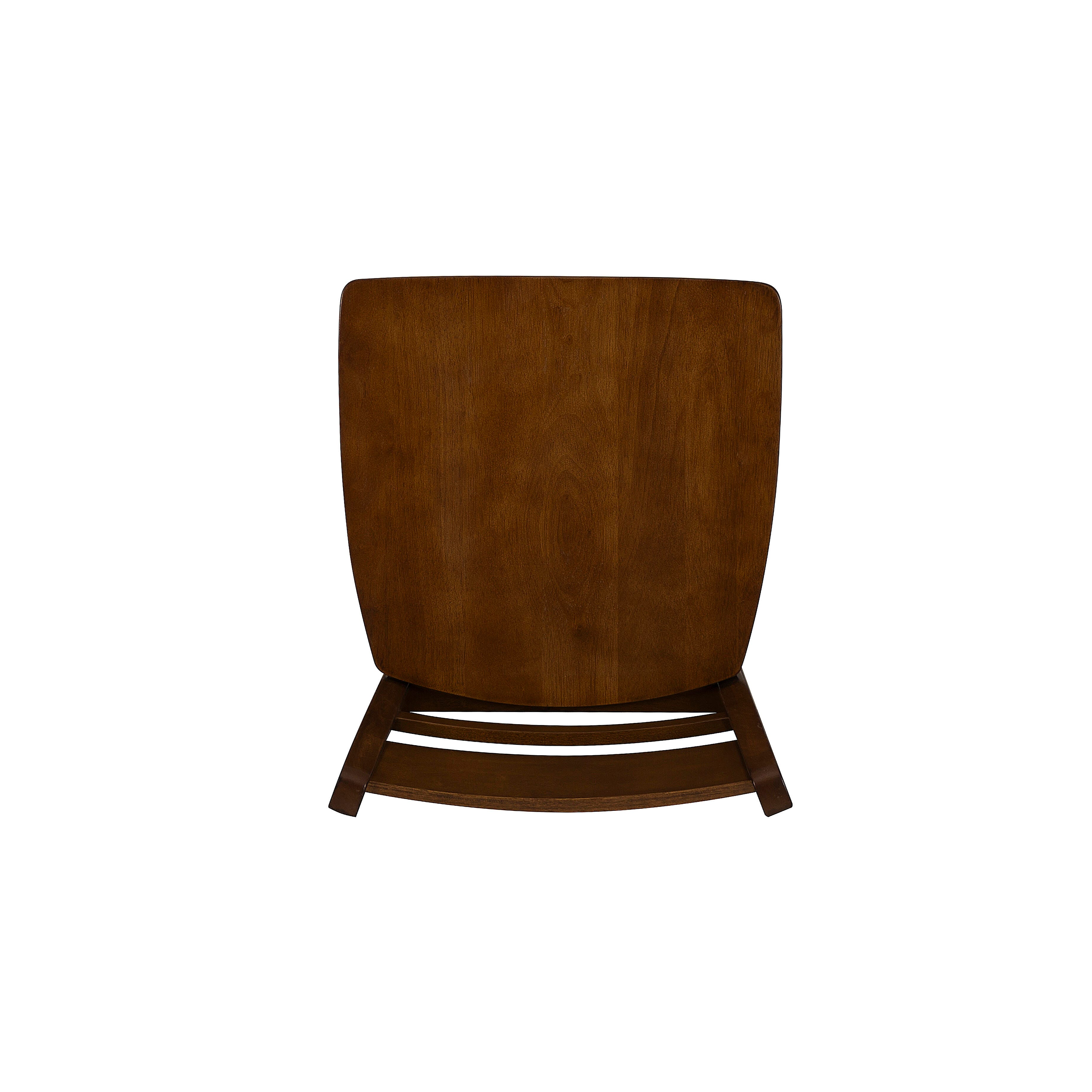 Linon Banks Villa Counter Height Bar Stool, Walnut, large