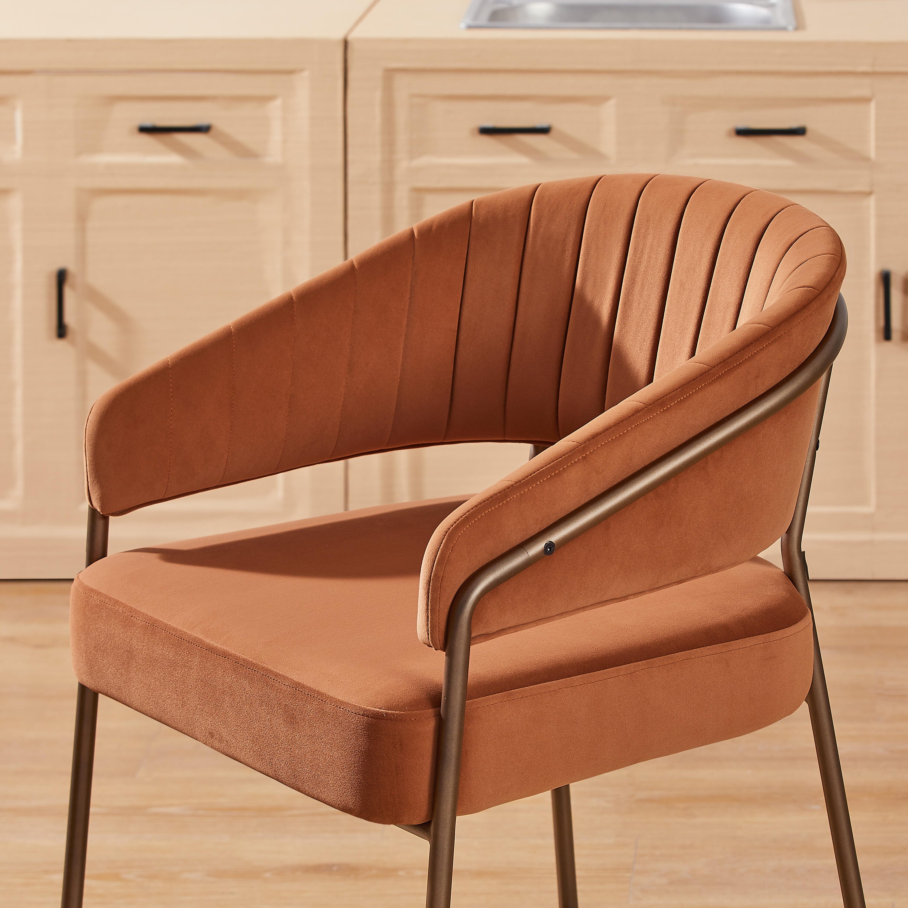 Linon Porter Counter Height Bar Stools (Set of 2), Caramel, large
