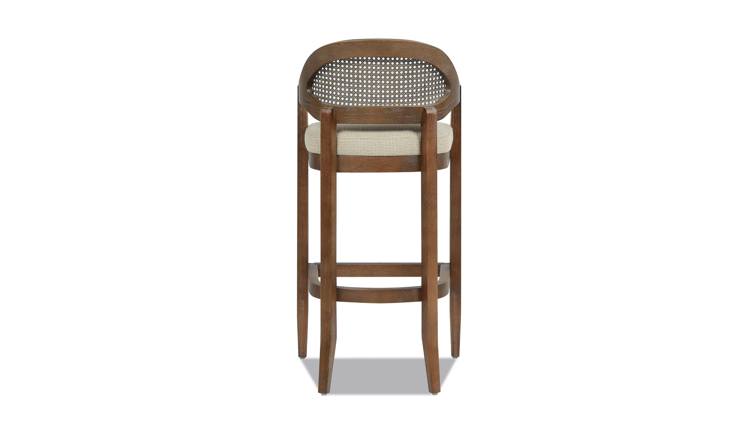 Jennifer Taylor Home Americana Cane Back Bar Height Bar Stool, Taupe/Beige, large