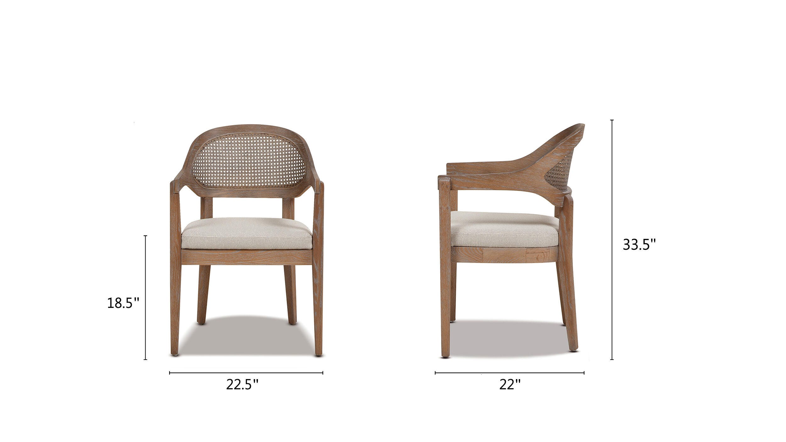 Jennifer Taylor Home Americana Cane Back Dining Chair, , large