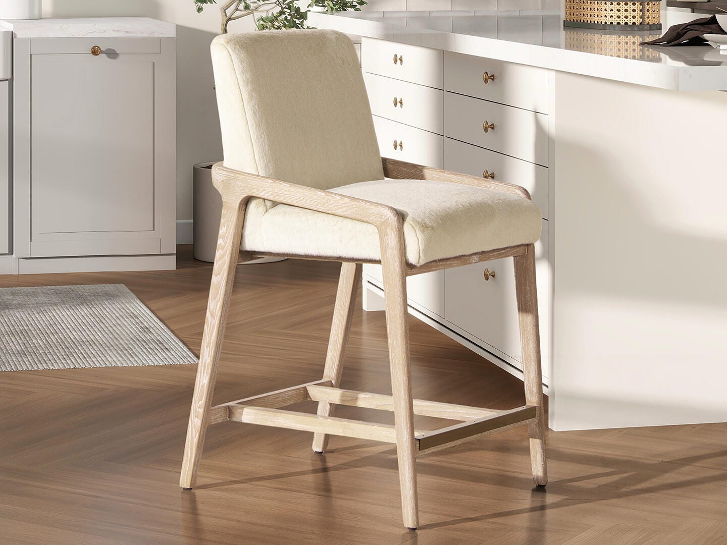 Jennifer Taylor Home Arizona Counter Height Bar Stool, , large