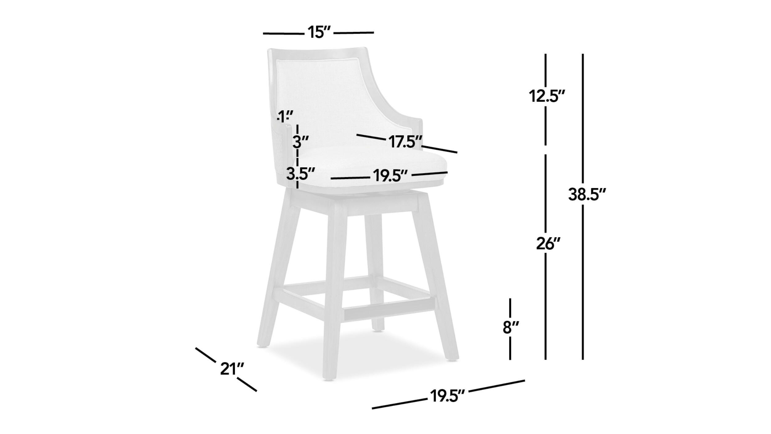 Jennifer Taylor Home Bahama Swivel Counter Height Bar Stool, , large