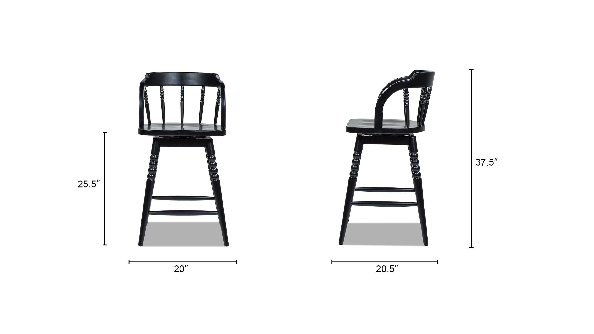 Jennifer Taylor Home Breda Spindle Swivel Counter Height Bar Stool, , large