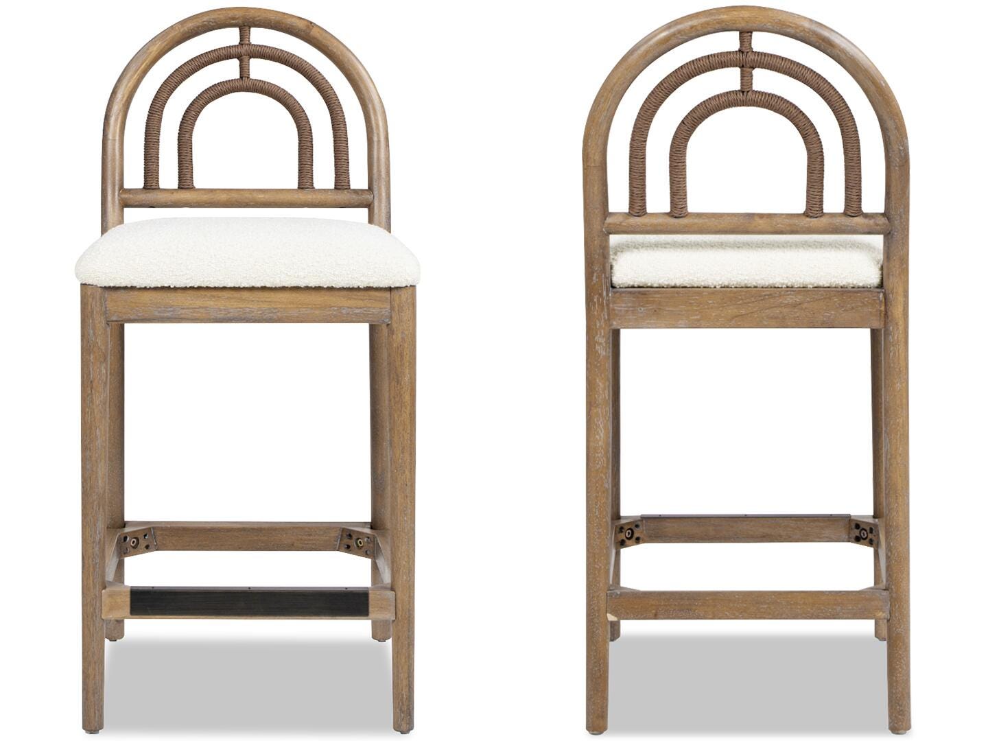 Jennifer Taylor Home Leon Upholstered Counter Height Bar Stool (Set of 2), , large