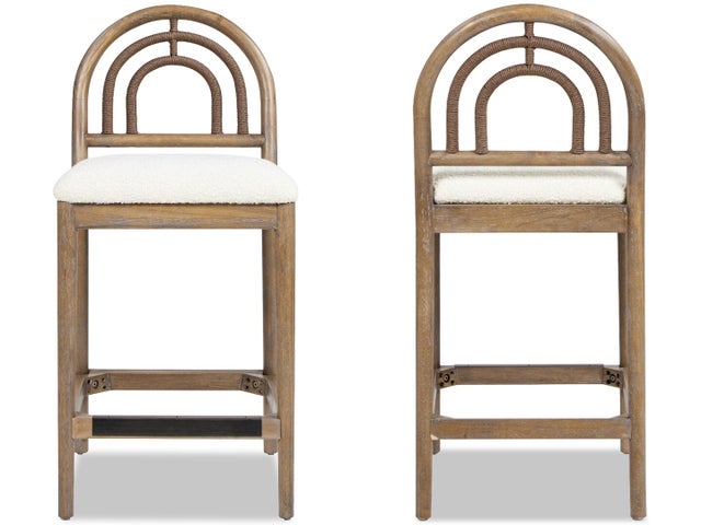 Jennifer Taylor Home Leon Upholstered Counter Height Bar Stool (Set of 2)