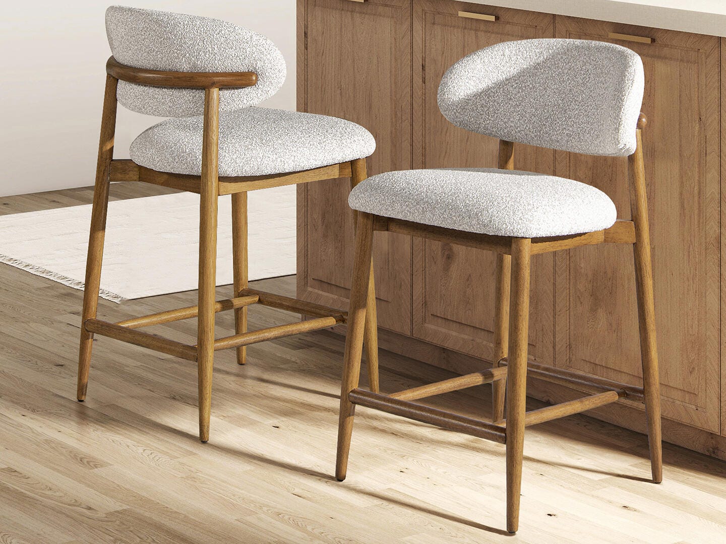 Jennifer Taylor Home Locke Upholstered Counter Height Bar Stool
