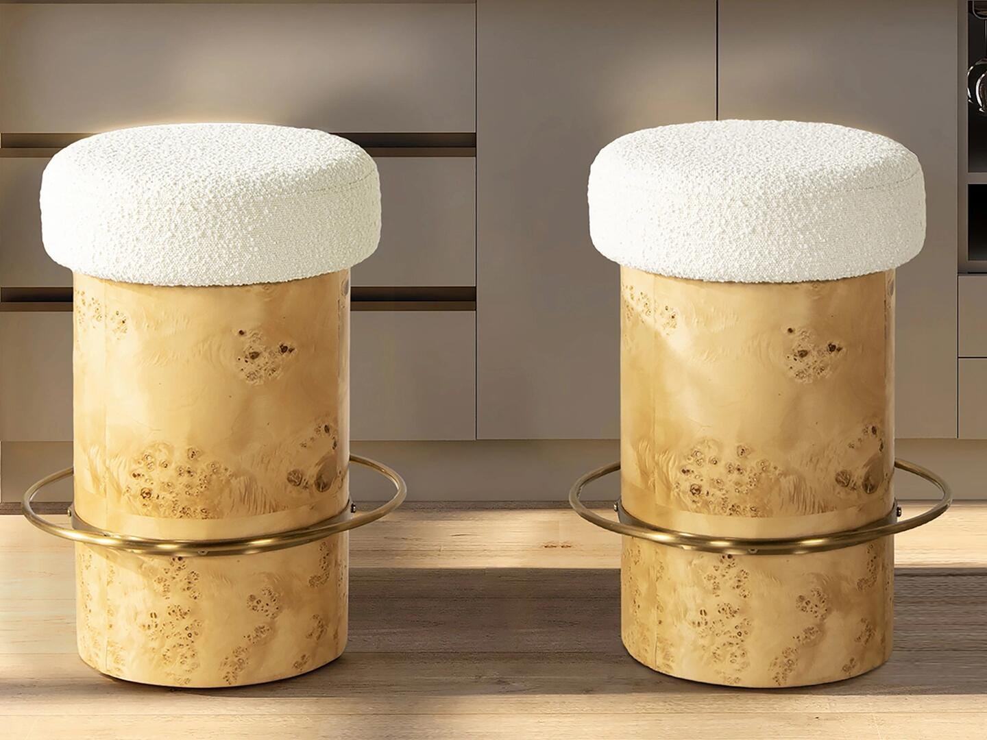 Jennifer Taylor Home Nebula Upholstered Counter Height Bar Stool, , rollover