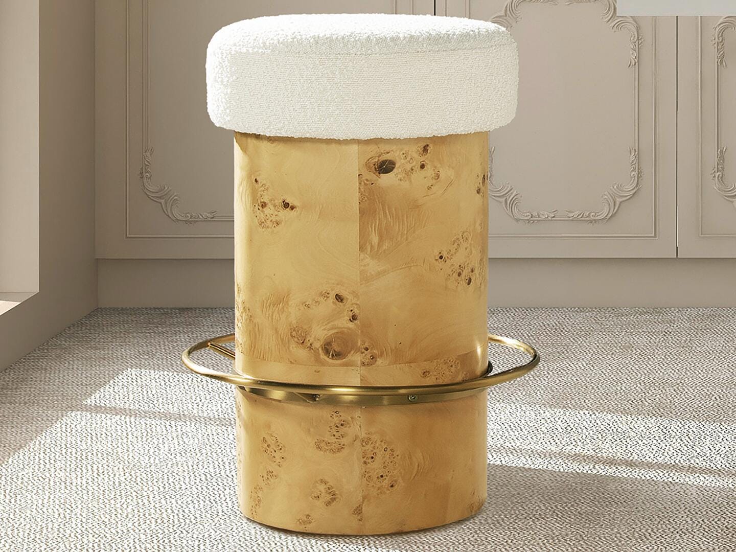 Jennifer Taylor Home Nebula Upholstered Counter Height Bar Stool, , large