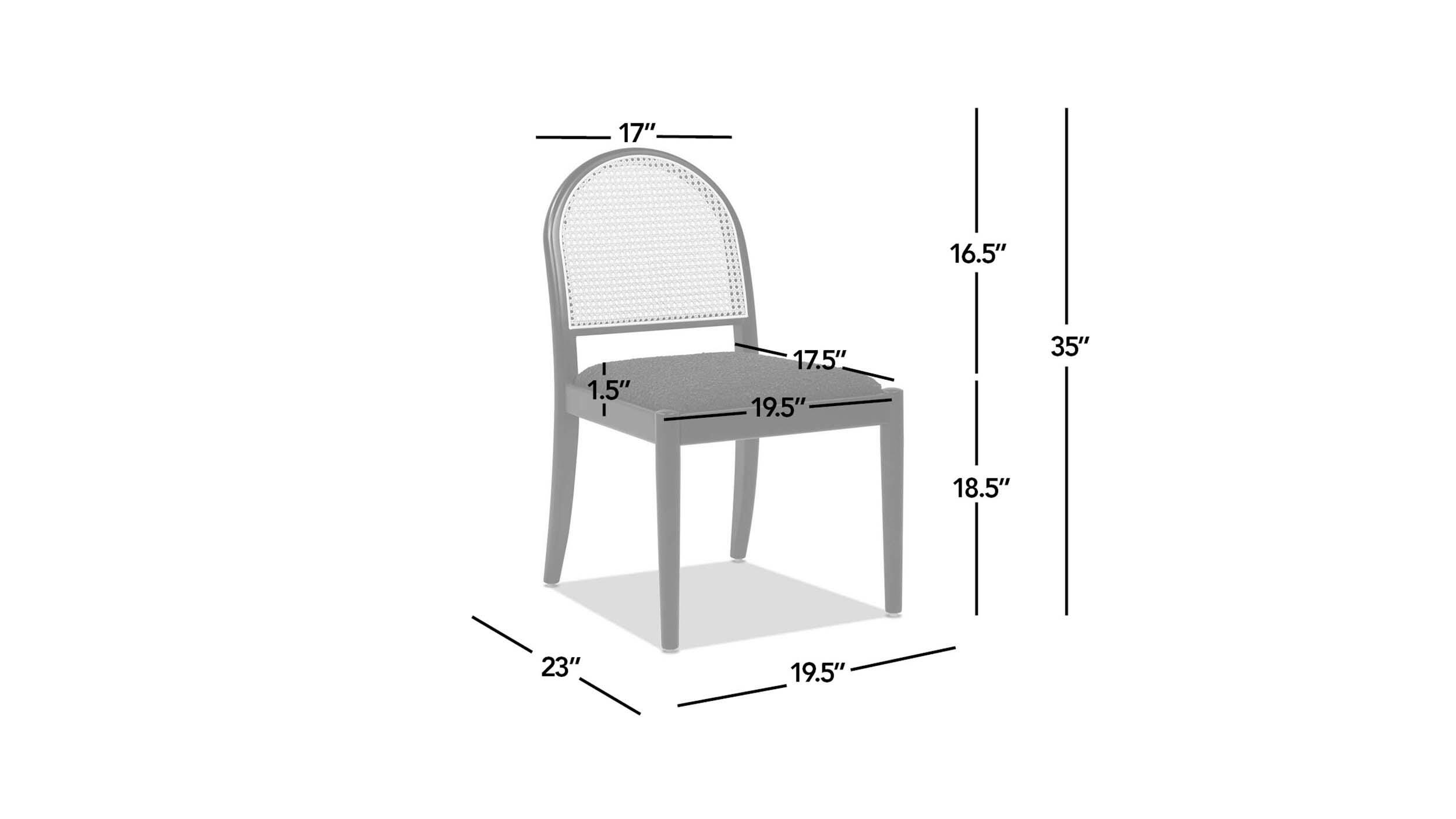 Jennifer Taylor Home Panama Side Dining Chair (Set of 2), Ebony Black, large