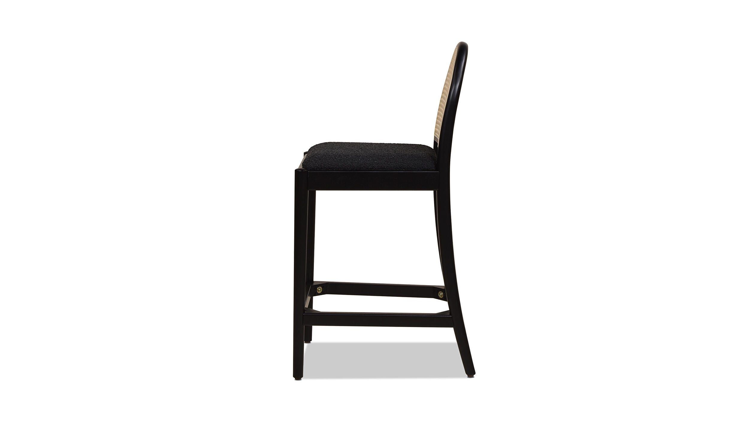 Jennifer Taylor Home Panama Counter Height Bar Stool (Set of 2), Ebony Black, large