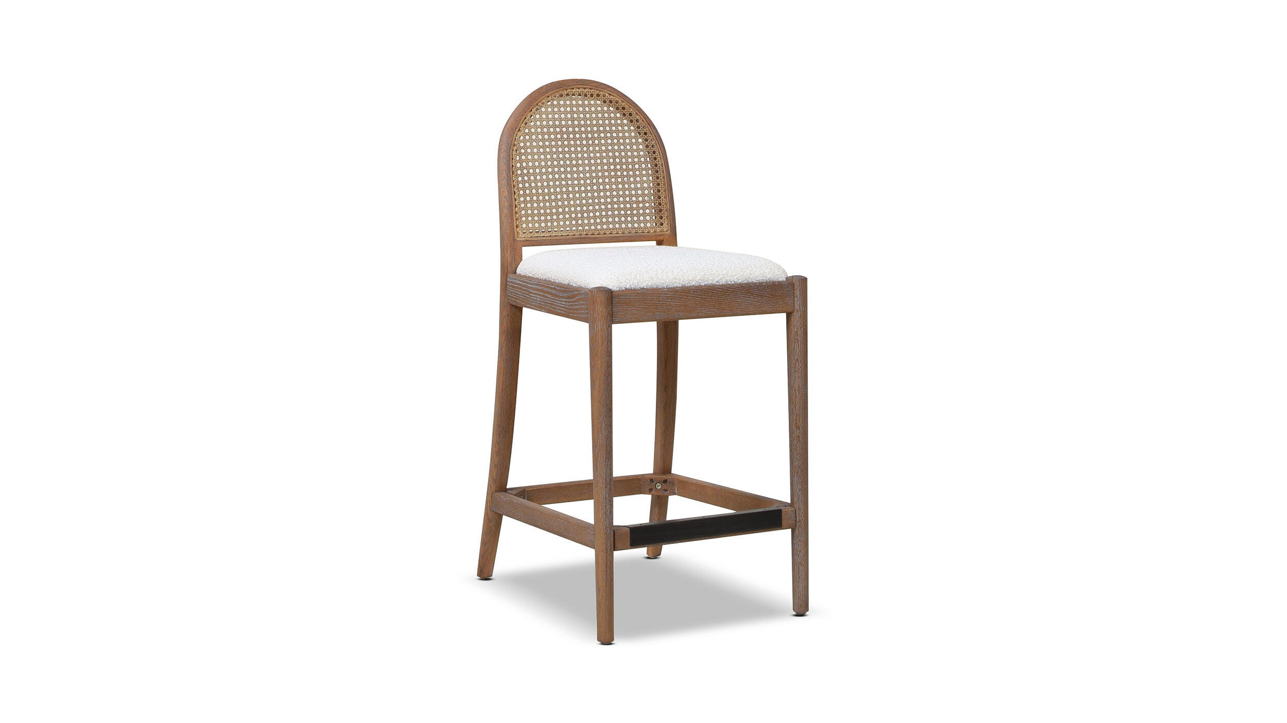 Jennifer Taylor Home Panama Counter Height Bar Stool (Set of 2), Ivory White, large
