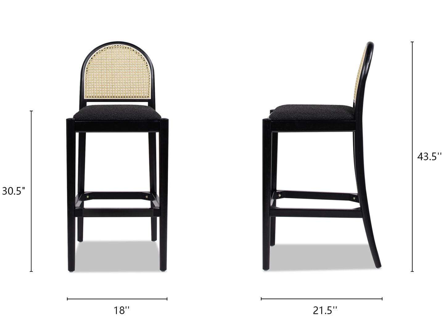 Jennifer Taylor Home Panama Bar Height Bar Stool (Set of 2), , large