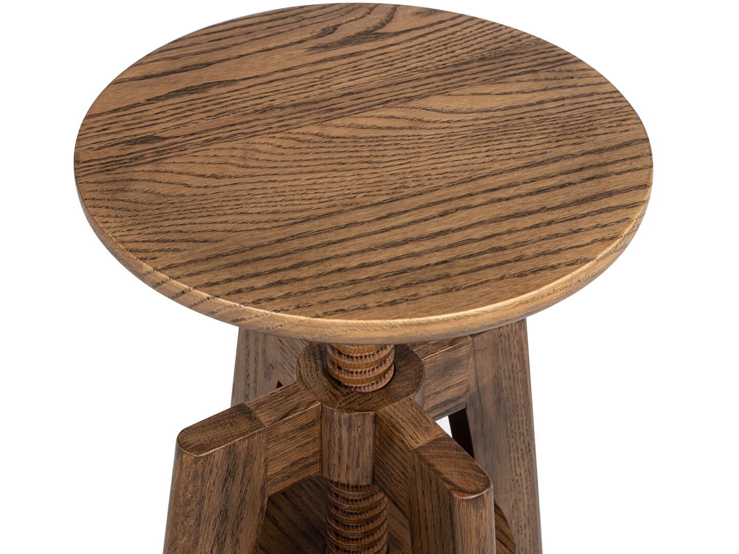 Jennifer Taylor Home Spencer Adjustable Counter Height Bar Stool, Walnut Brown, large