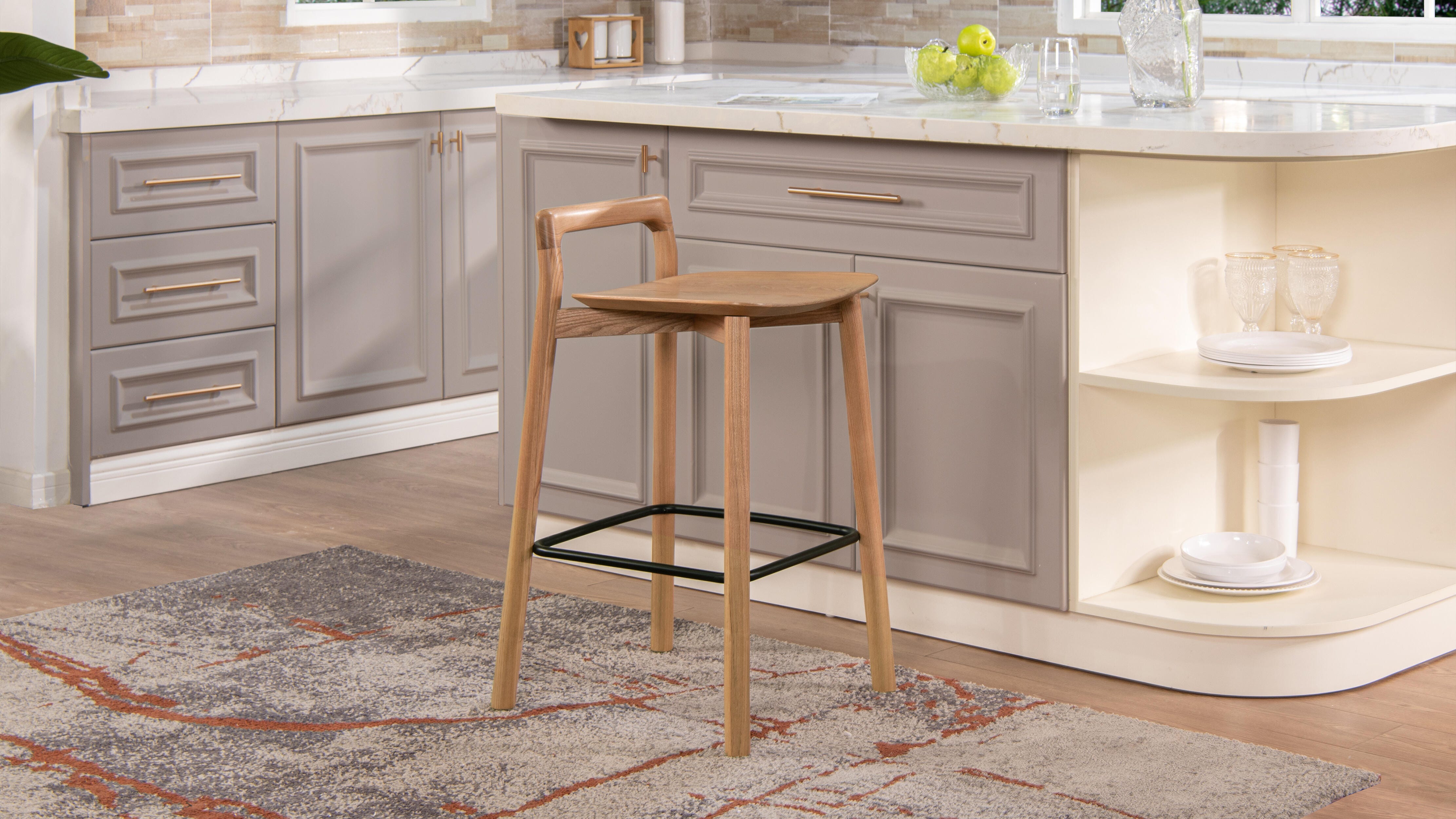 Jennifer Taylor Home Sven Low Back Counter Height Bar Stool, , rollover
