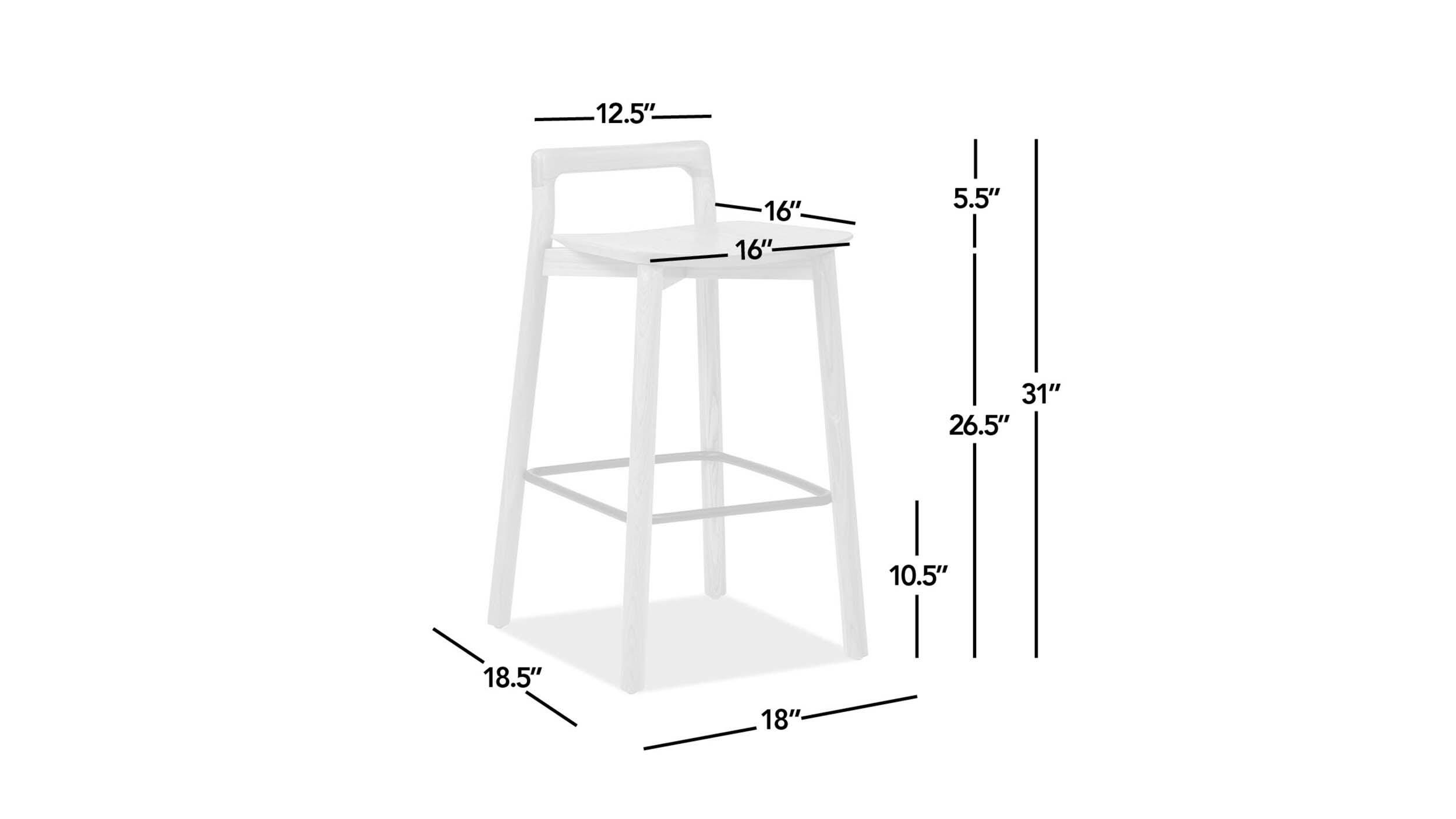 Jennifer Taylor Home Sven Low Back Counter Height Bar Stool, , large