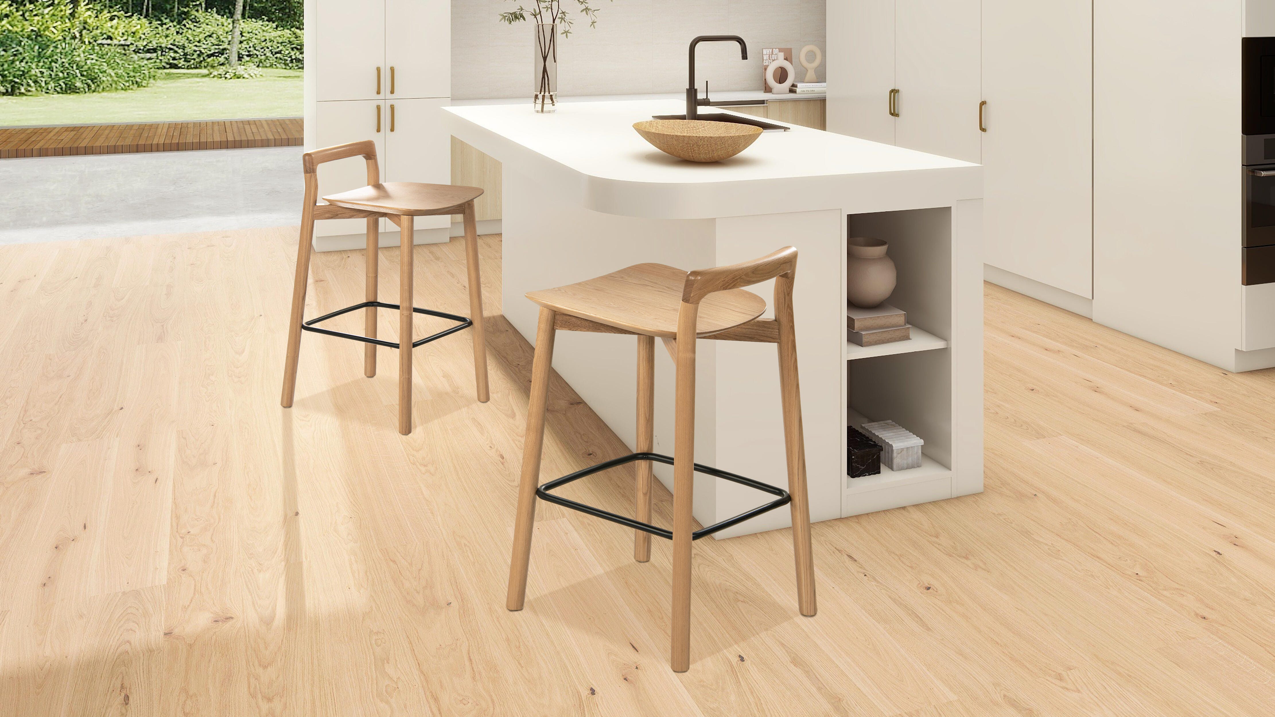 Jennifer Taylor Home Sven Low Back Counter Height Bar Stool, , large