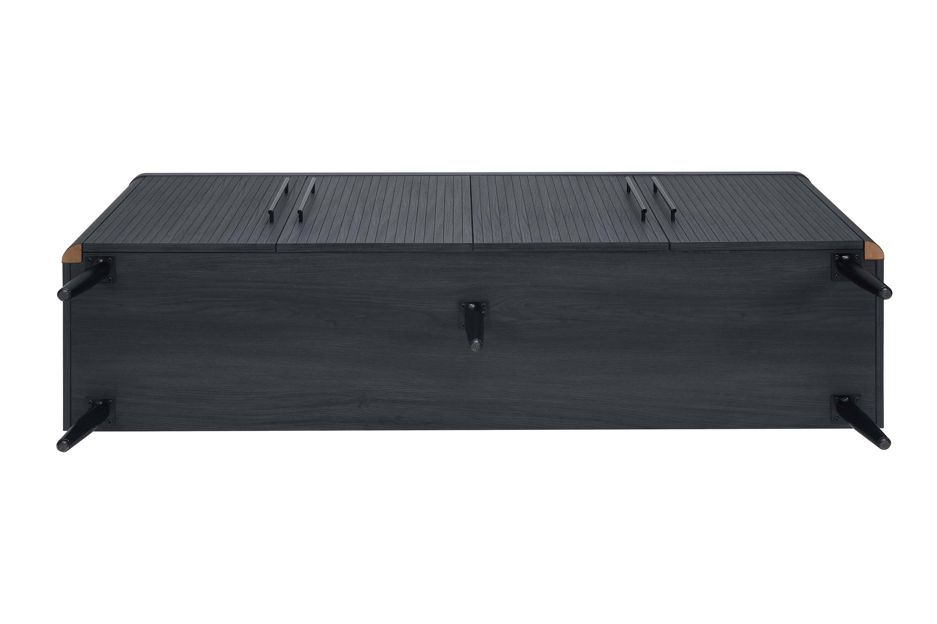 Manhattan Comfort Jodie 8-Shelf Sideboard, Charcoal Gray, large