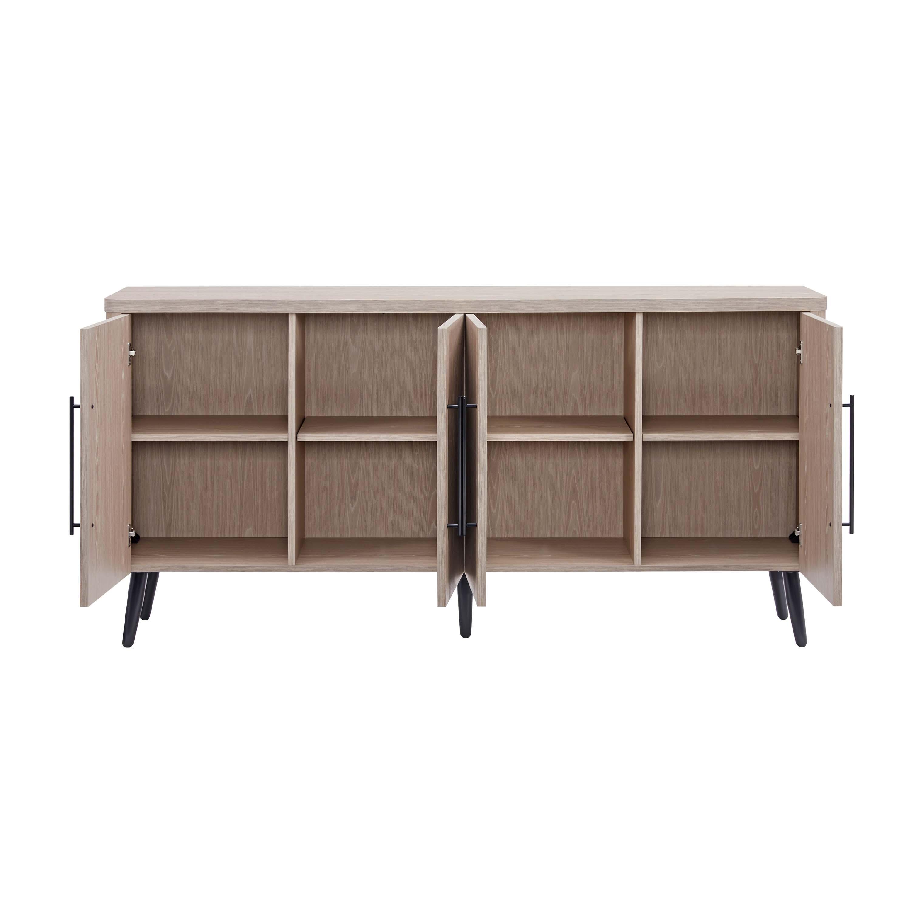 Manhattan Comfort Jodie 8-Shelf Sideboard | Ashley