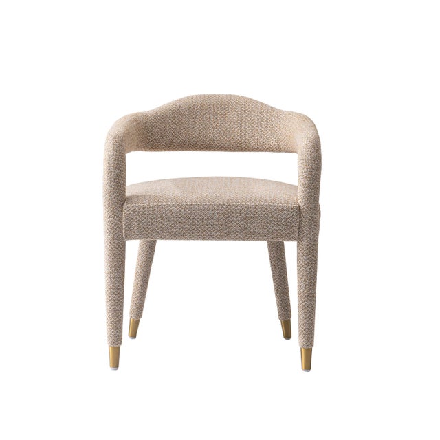 Manhattan Comfort Aspen Dining Armchair, Gold Dust