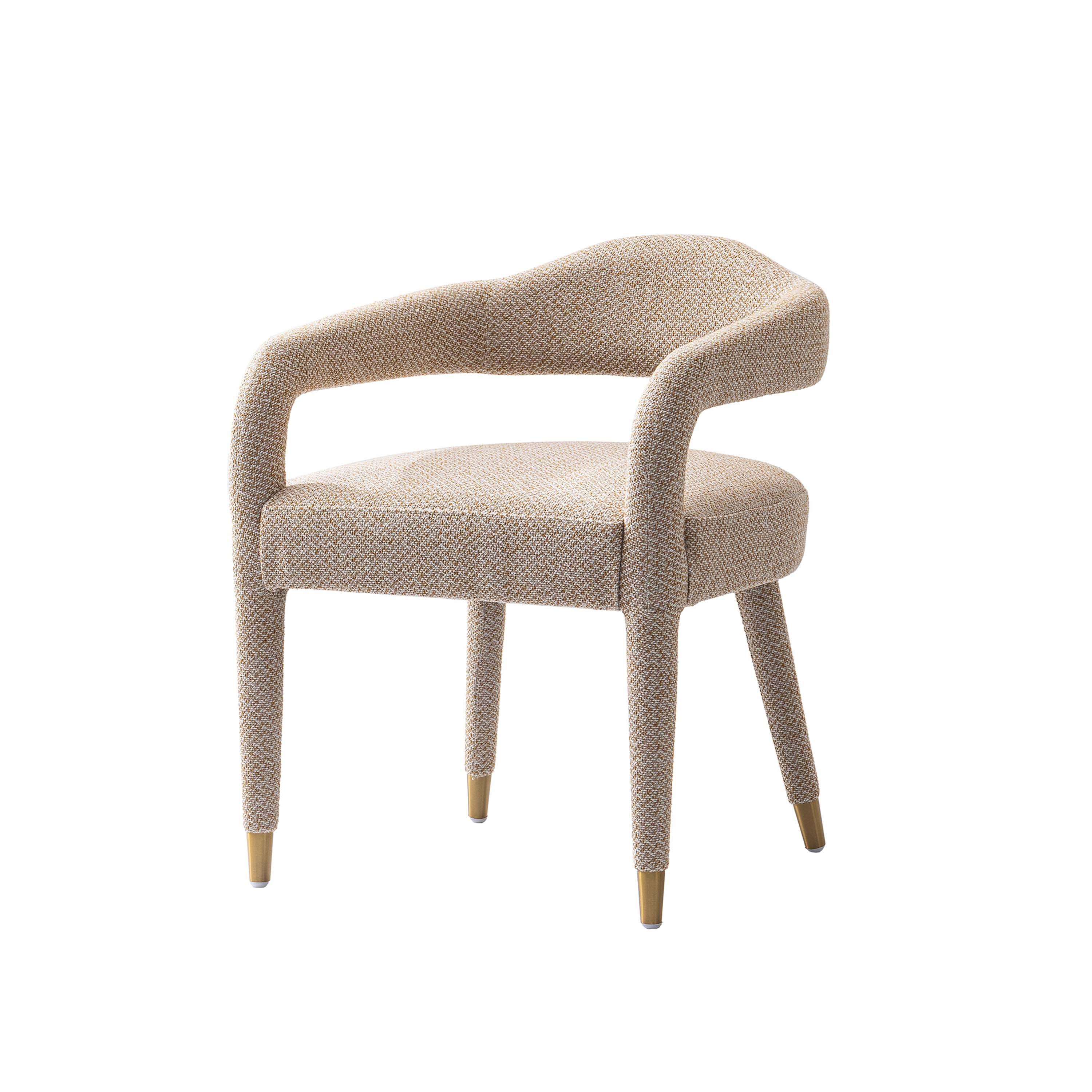 Manhattan Comfort Aspen Dining Armchair, Gold Dust, large