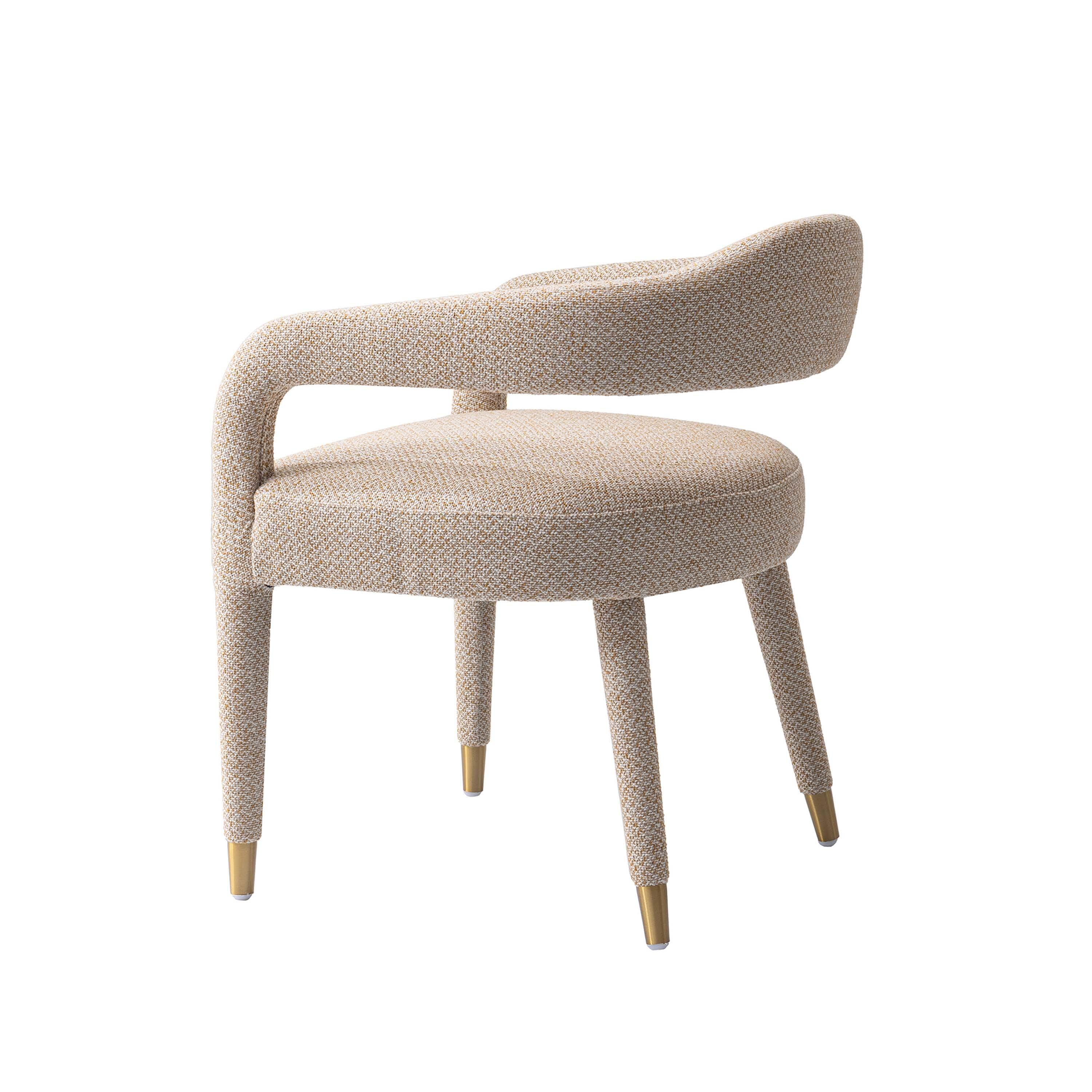 Manhattan Comfort Aspen Dining Armchair, Gold Dust, large