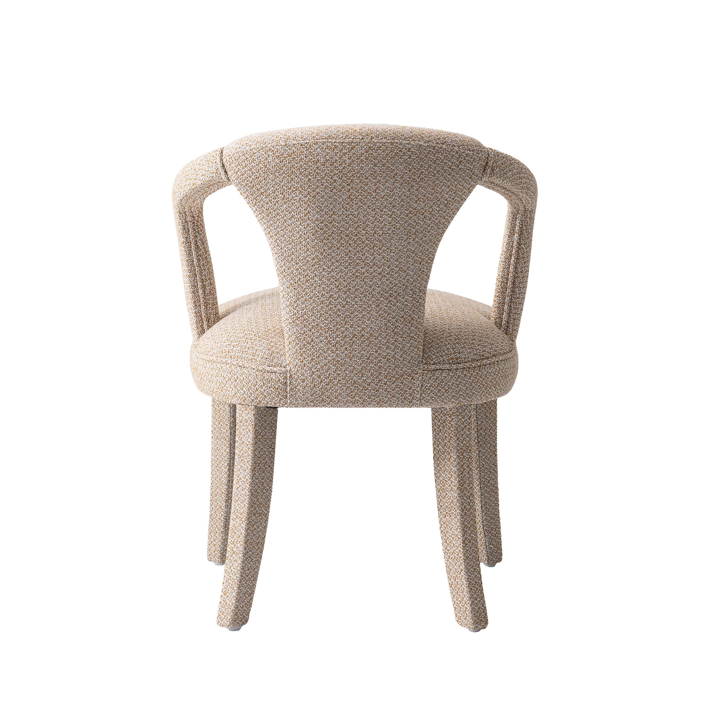 Manhattan Comfort Palmer Dining Armchair, Gold Dust, large