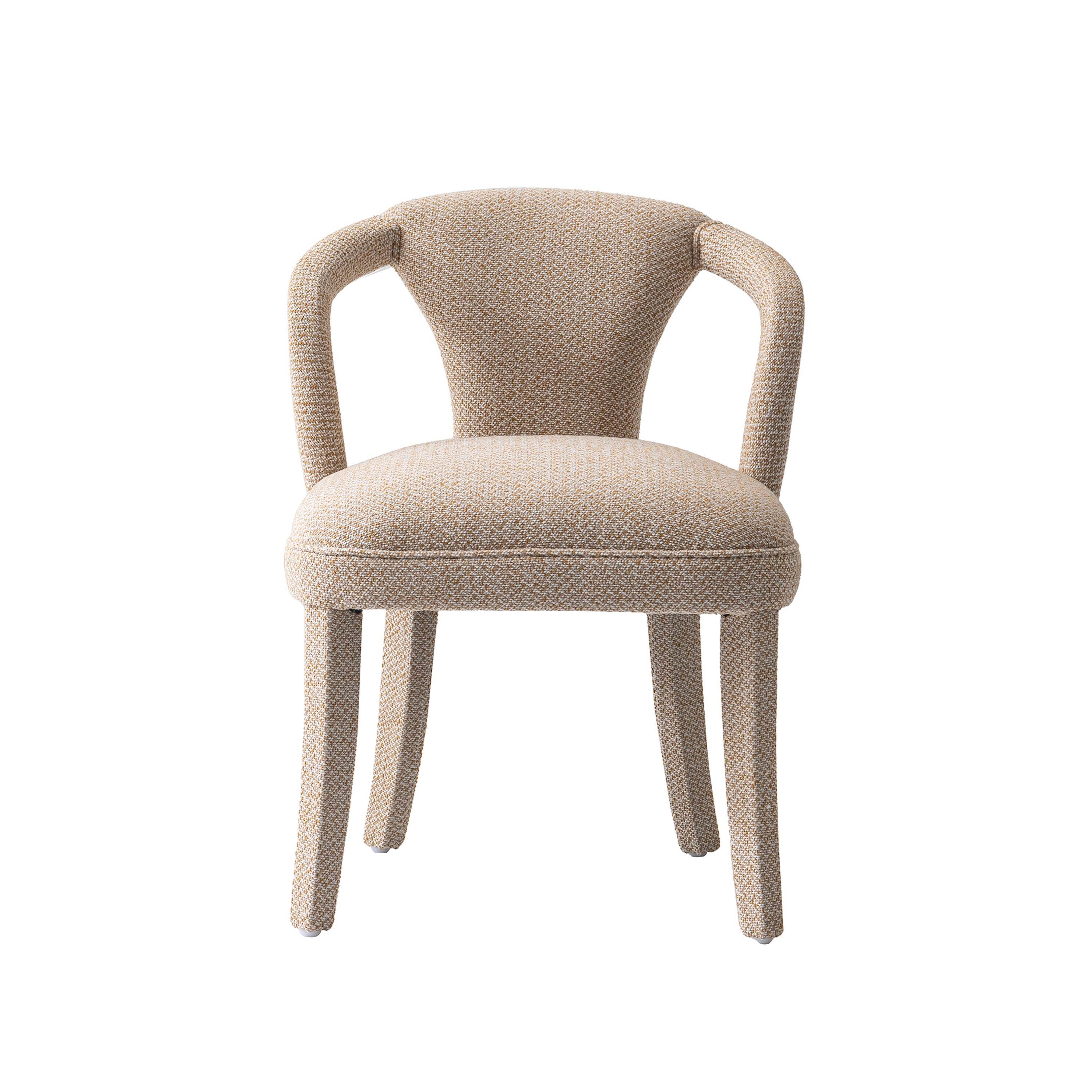 Manhattan Comfort Palmer Dining Armchair, Gold Dust, large