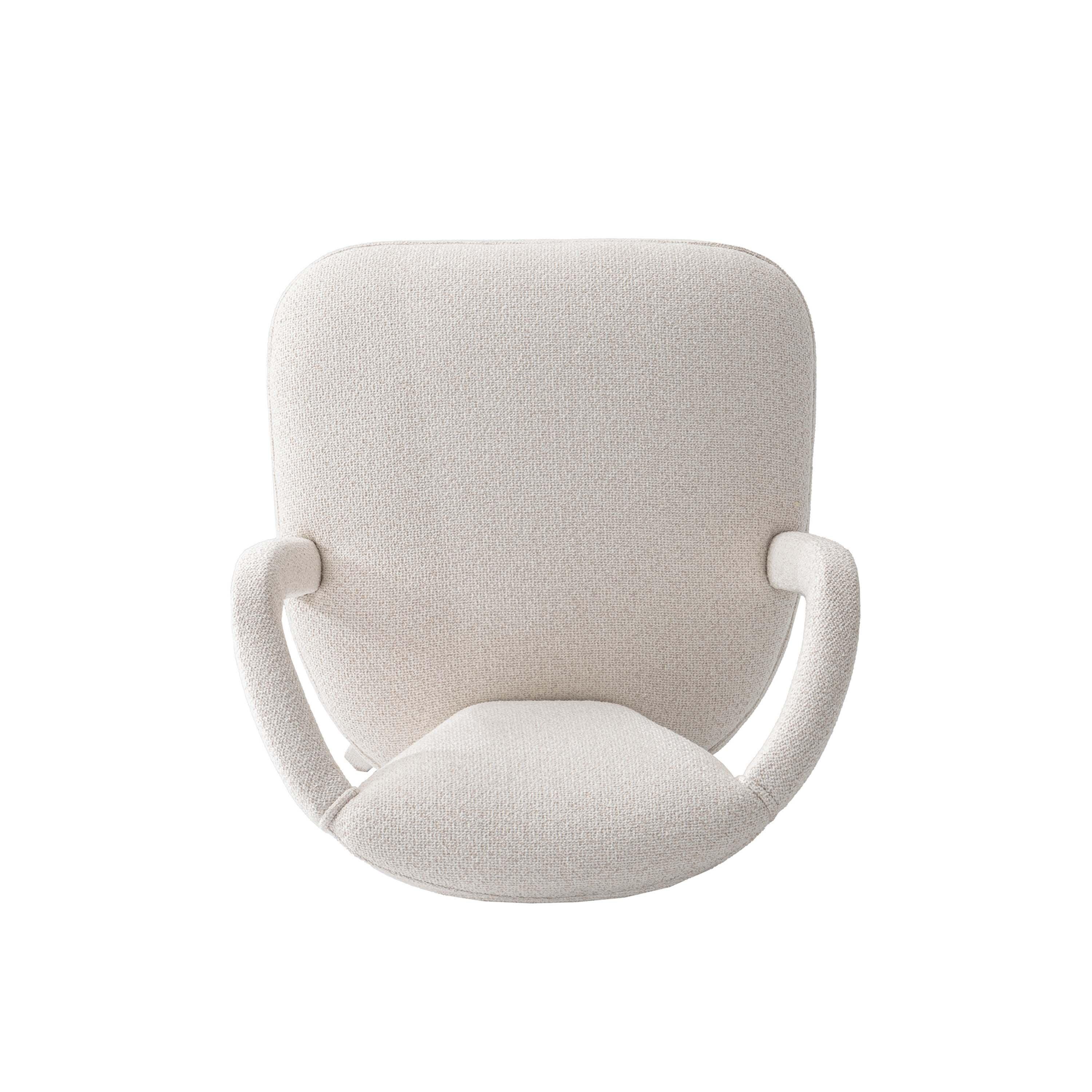 Manhattan Comfort Palmer Dining Armchair, Ivory, large
