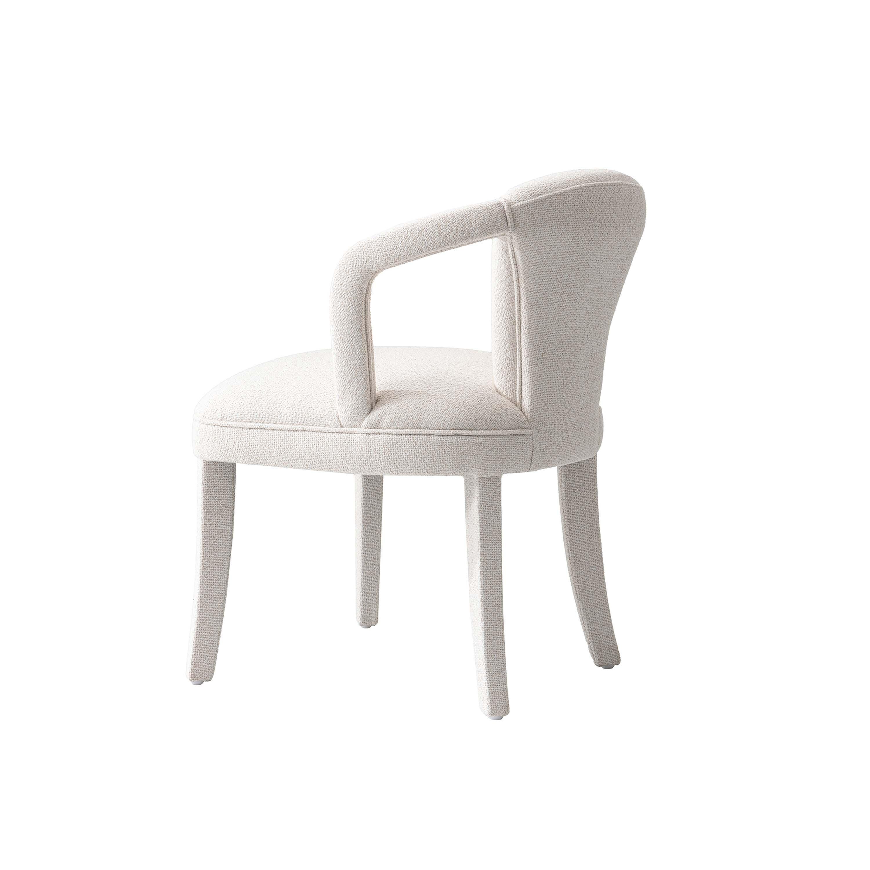 Manhattan Comfort Palmer Dining Armchair, Ivory, large