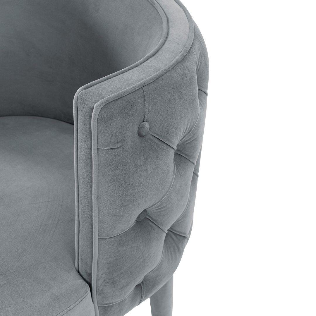 Manhattan Comfort Maya Dining Chair, Gray, large