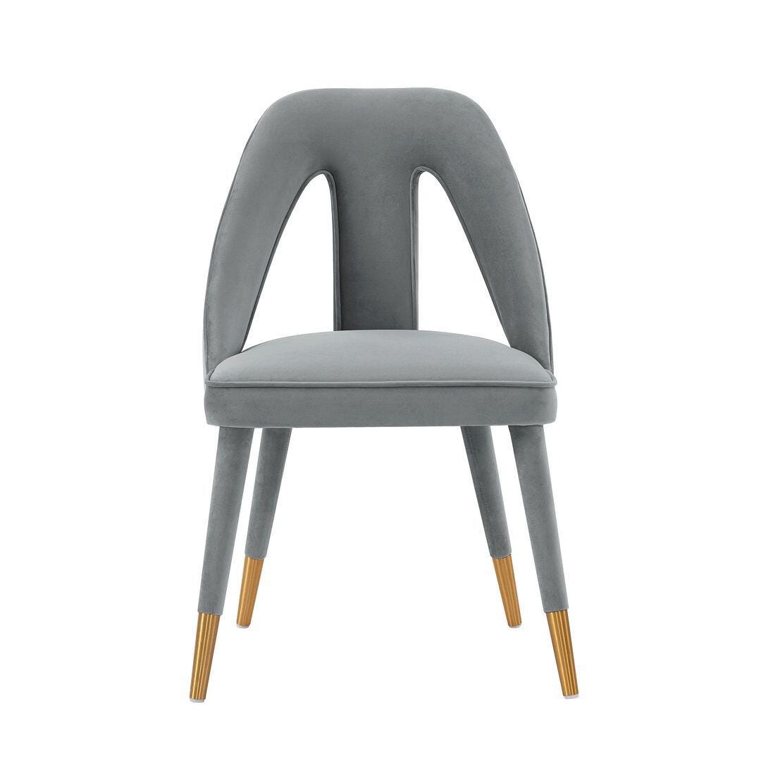 Manhattan Comfort Neda Dining Chair, Gray, large