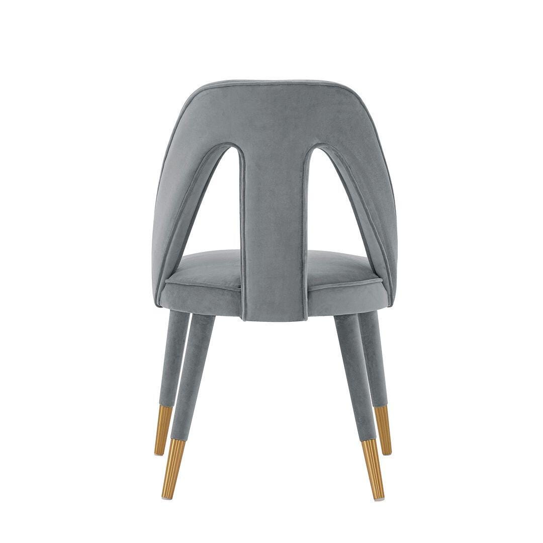 Manhattan Comfort Neda Dining Chair, Gray, large