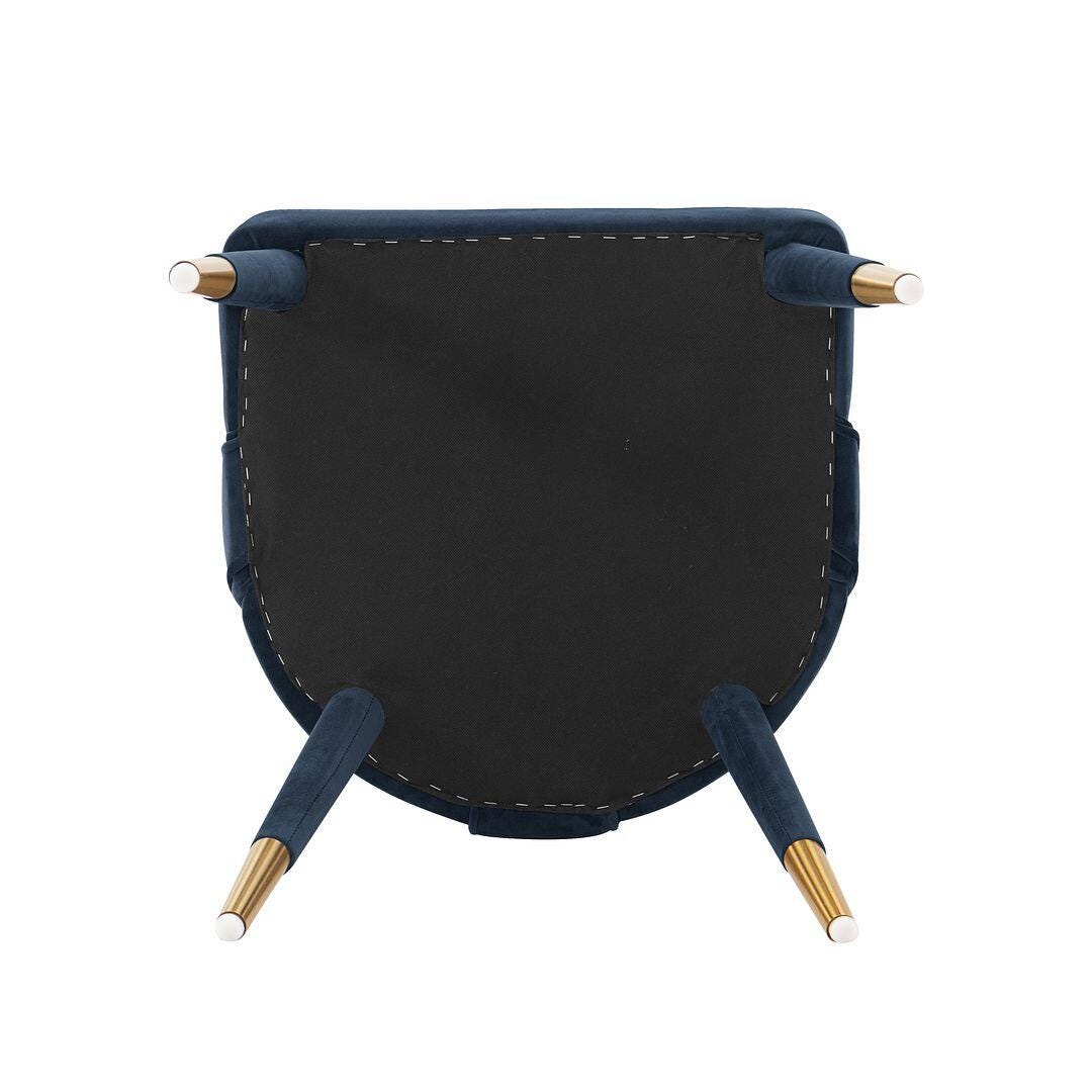 Manhattan Comfort Neda Dining Chair, Midnight Blue, large