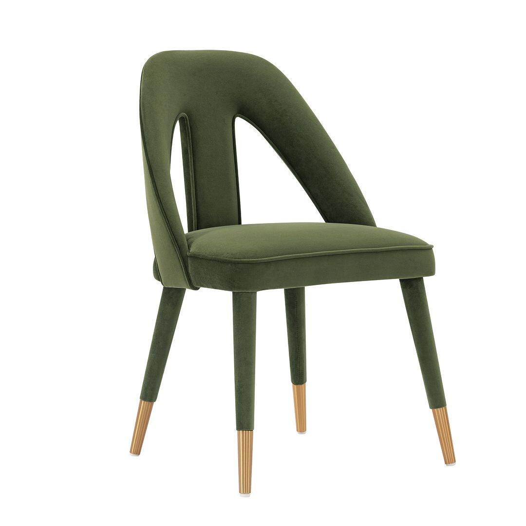 Manhattan Comfort Neda Dining Chair, Olive Green, large