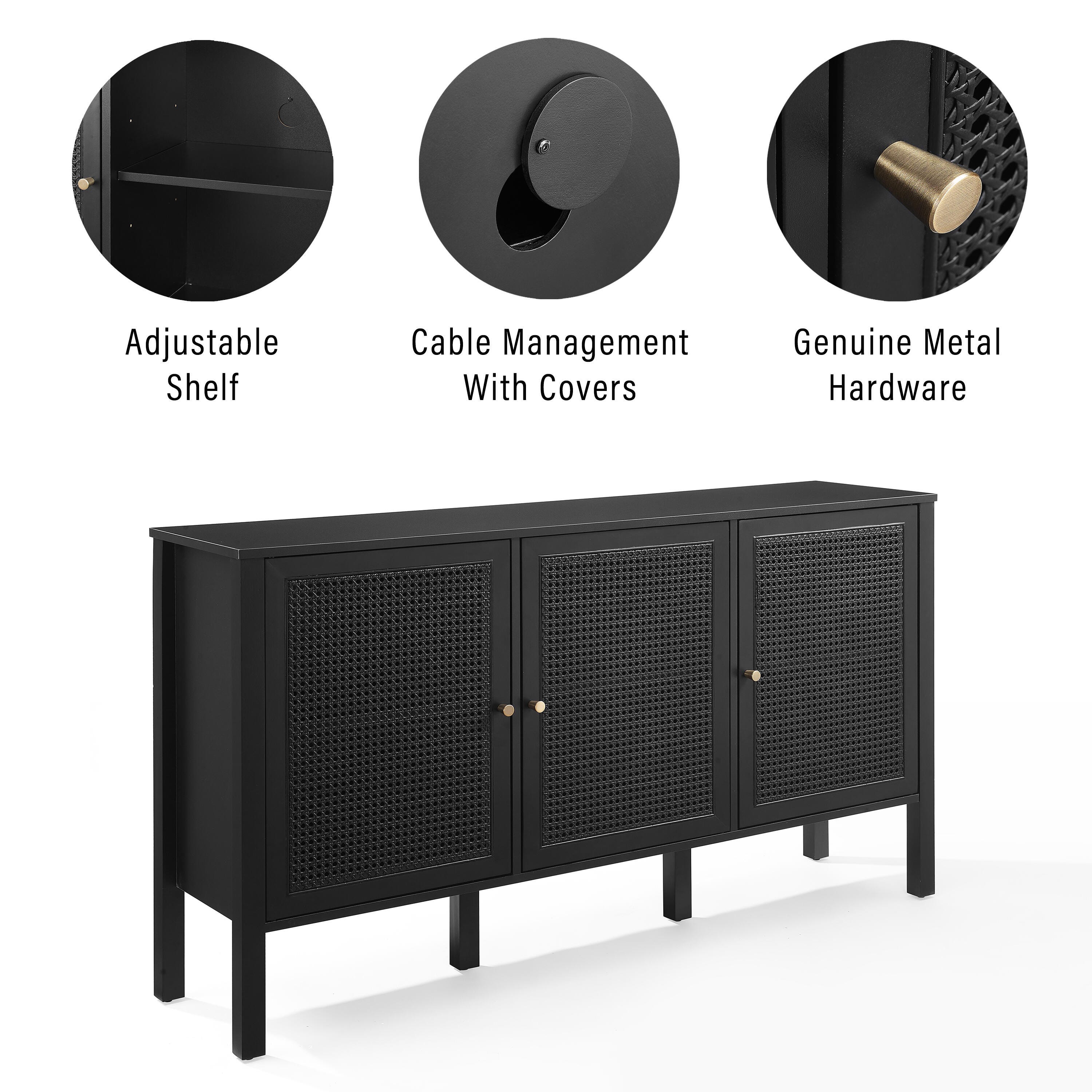 Crosley Furniture Perry Sideboard, , large