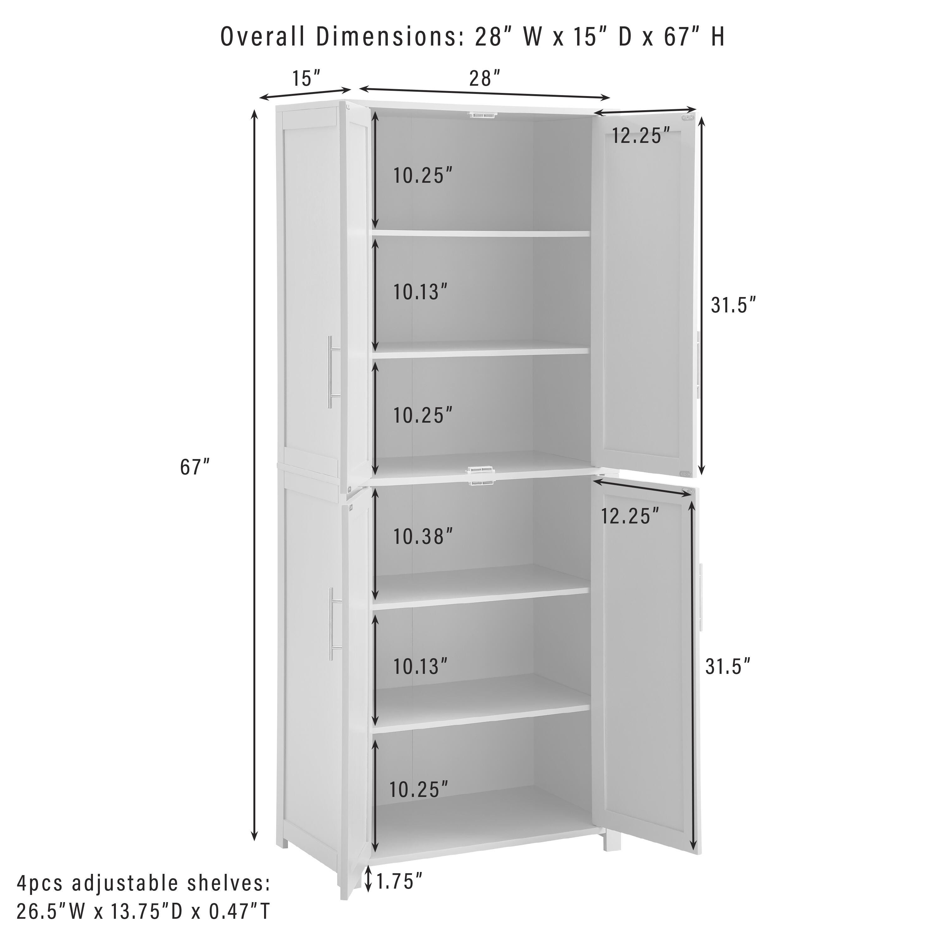 Crosley Furniture Savannah Kitchen Pantry Storage Cabinet, , large