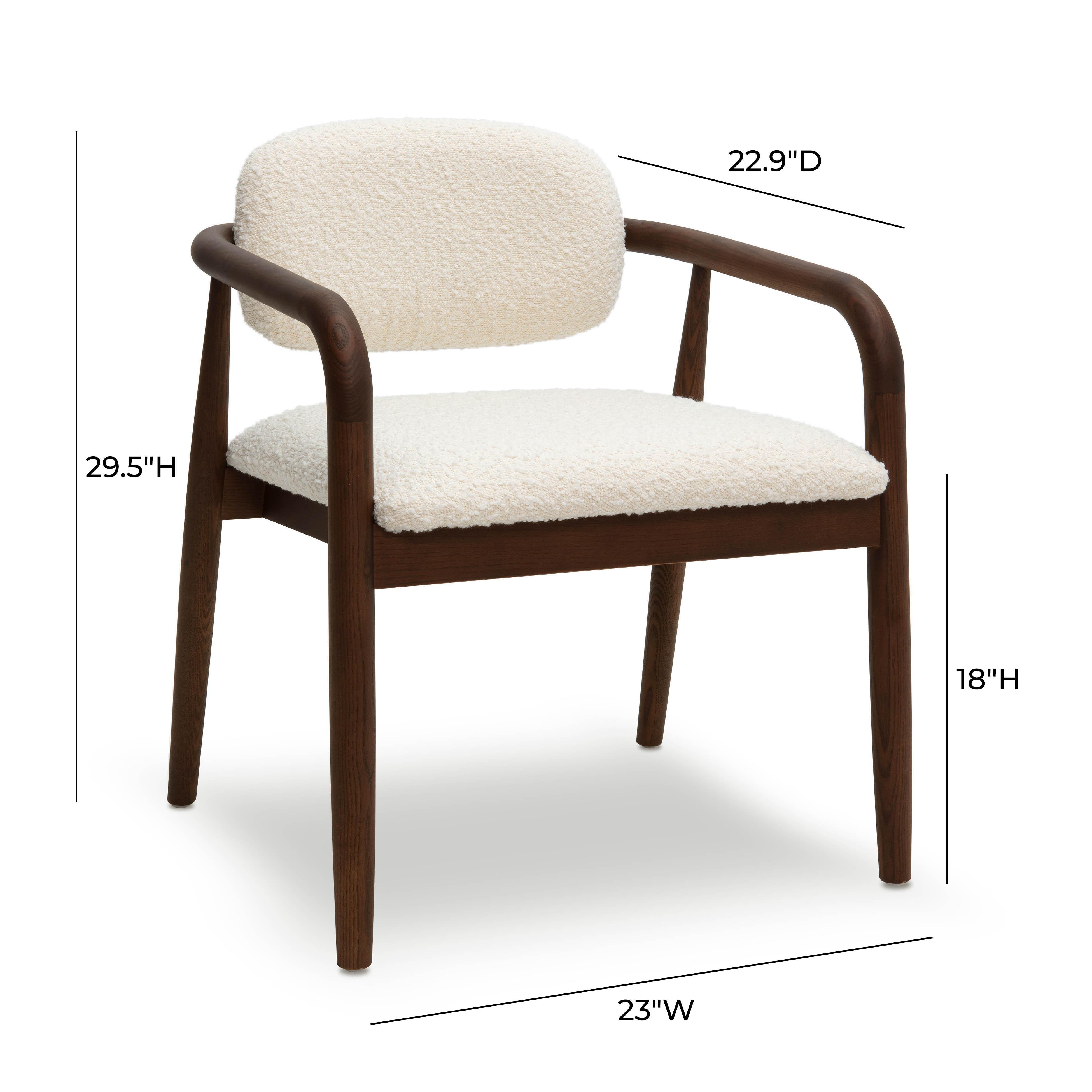 TOV Furniture Betsy Dining Chair, Cream, large