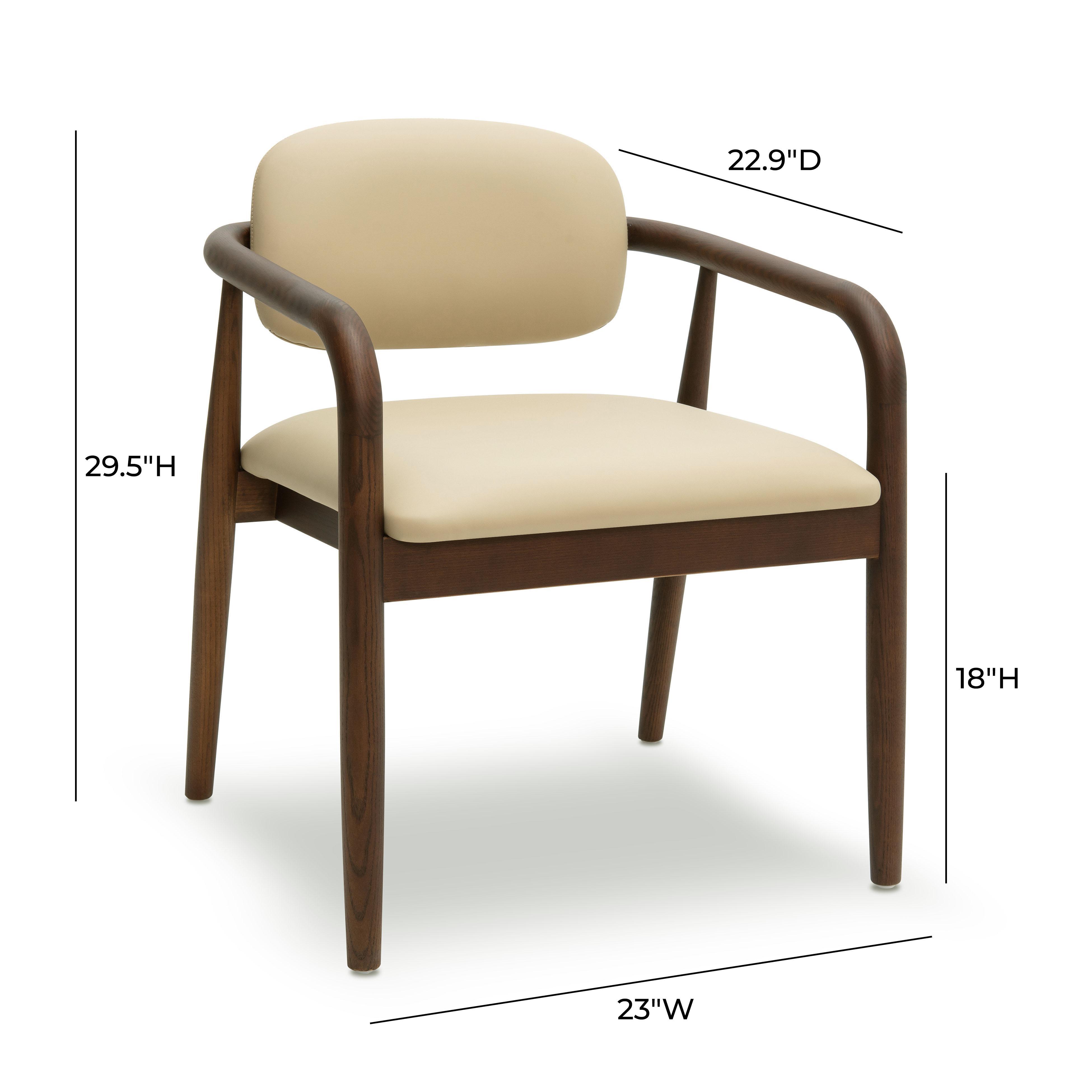 TOV Furniture Betsy Dining Chair, Taupe, large